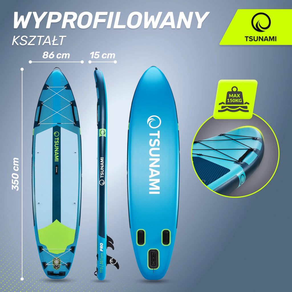 Deska SUP PRO  paddle board 350 cm T14