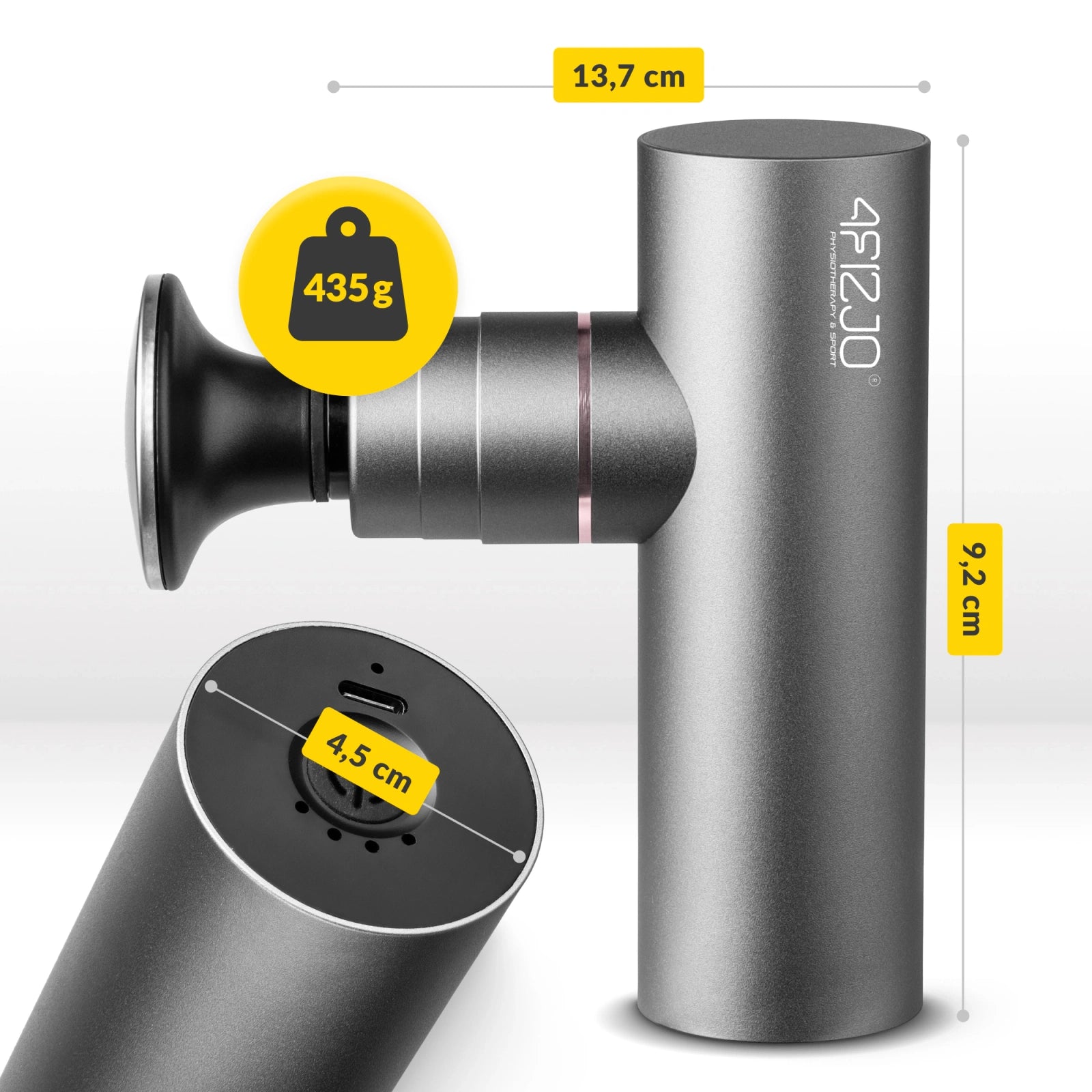 Pistolet do masażu MASSAGE GUN Heat & Go - masażer pleców, karku i mięśni