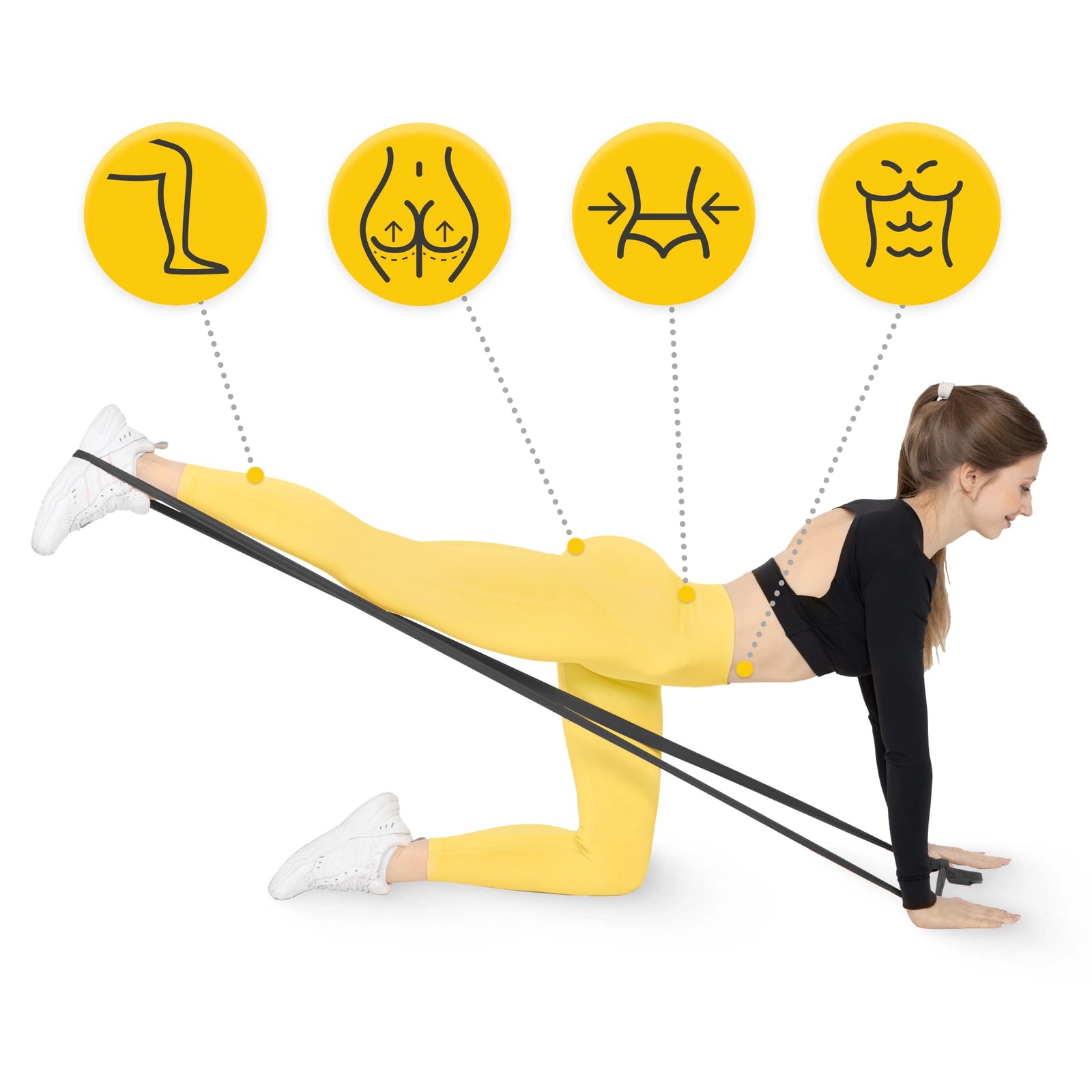 Taśma rehabilitacyjna FLAT BAND 1-2 kg