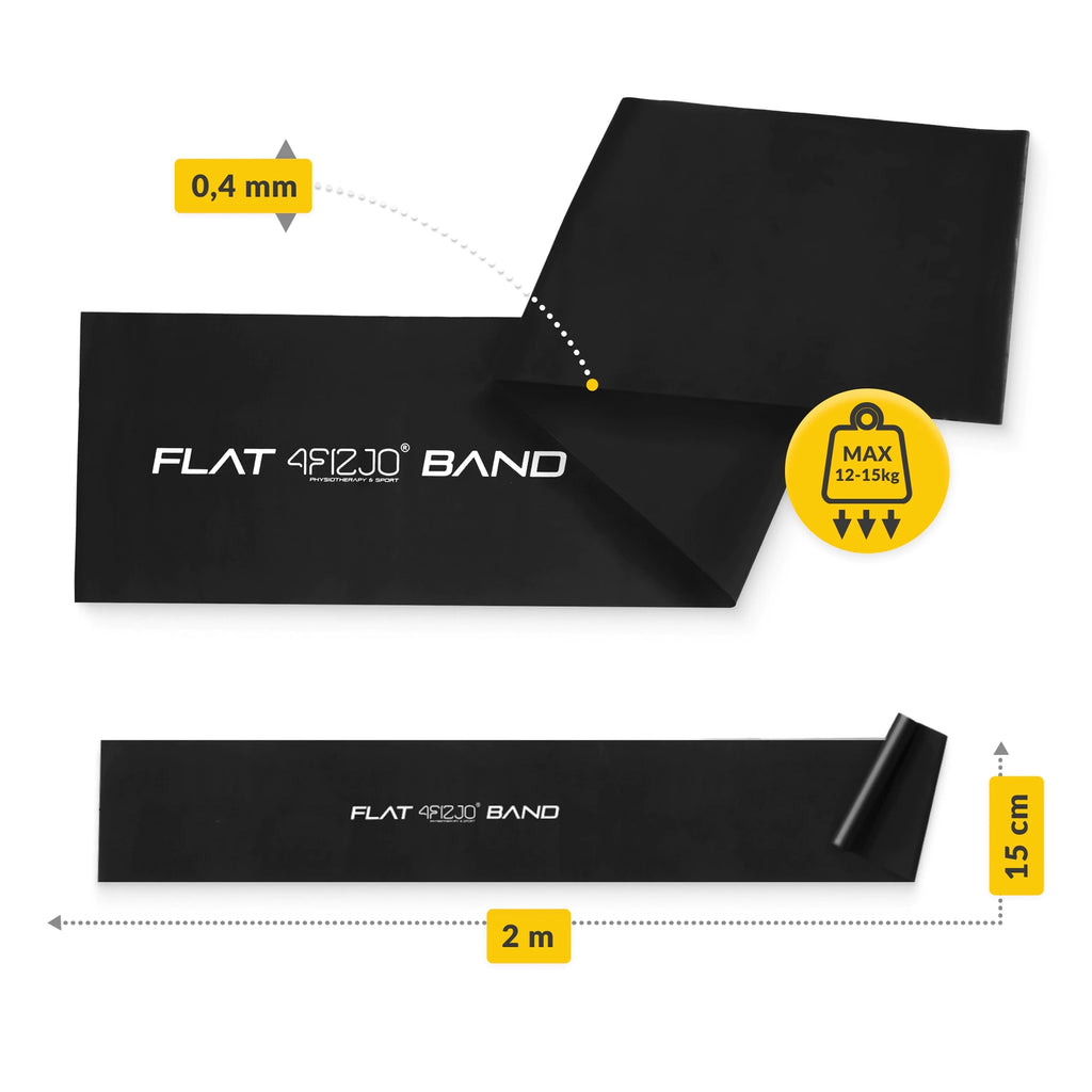 Taśma rehabilitacyjna FLAT BAND 1-2 kg