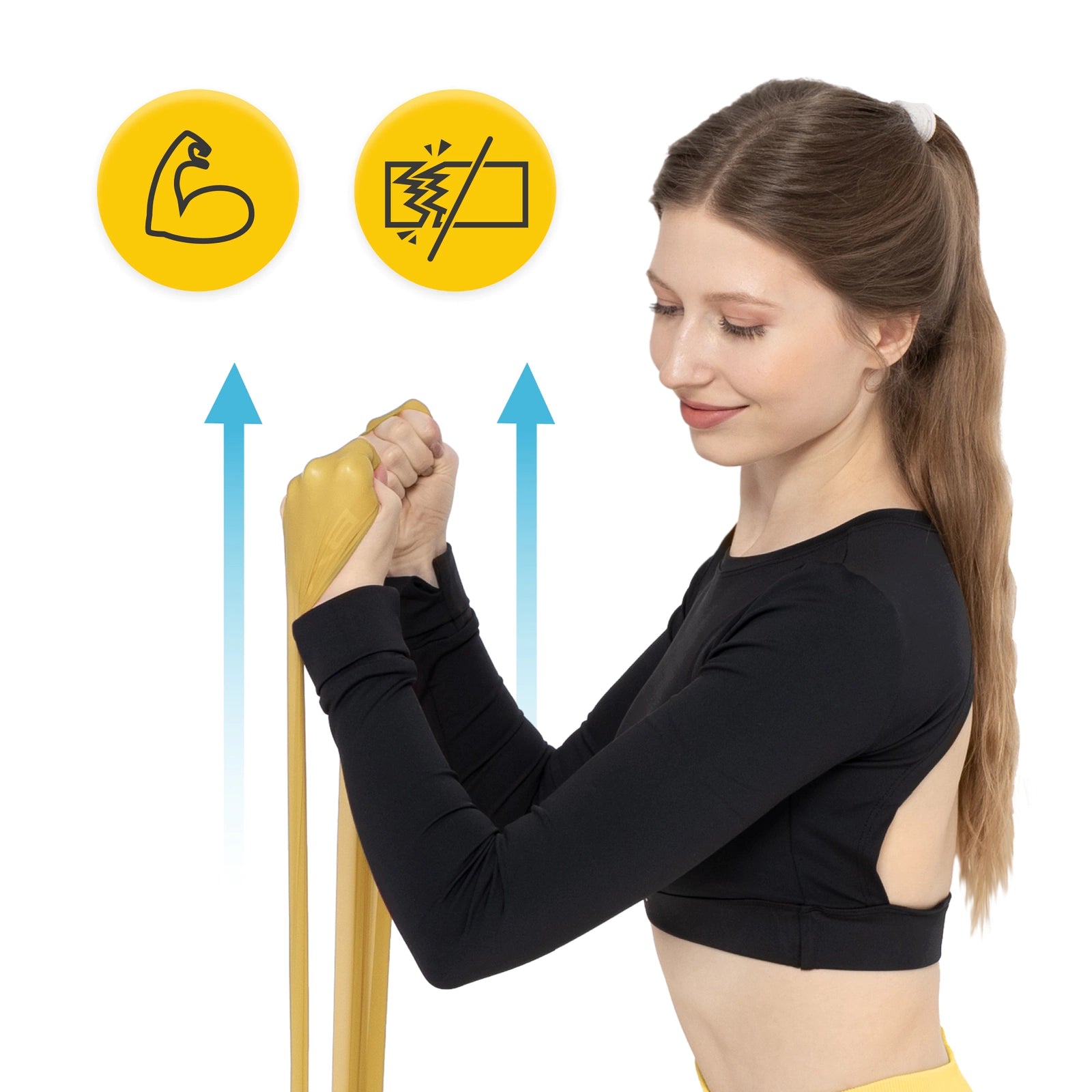 Taśma rehabilitacyjna FLAT BAND 1-2 kg