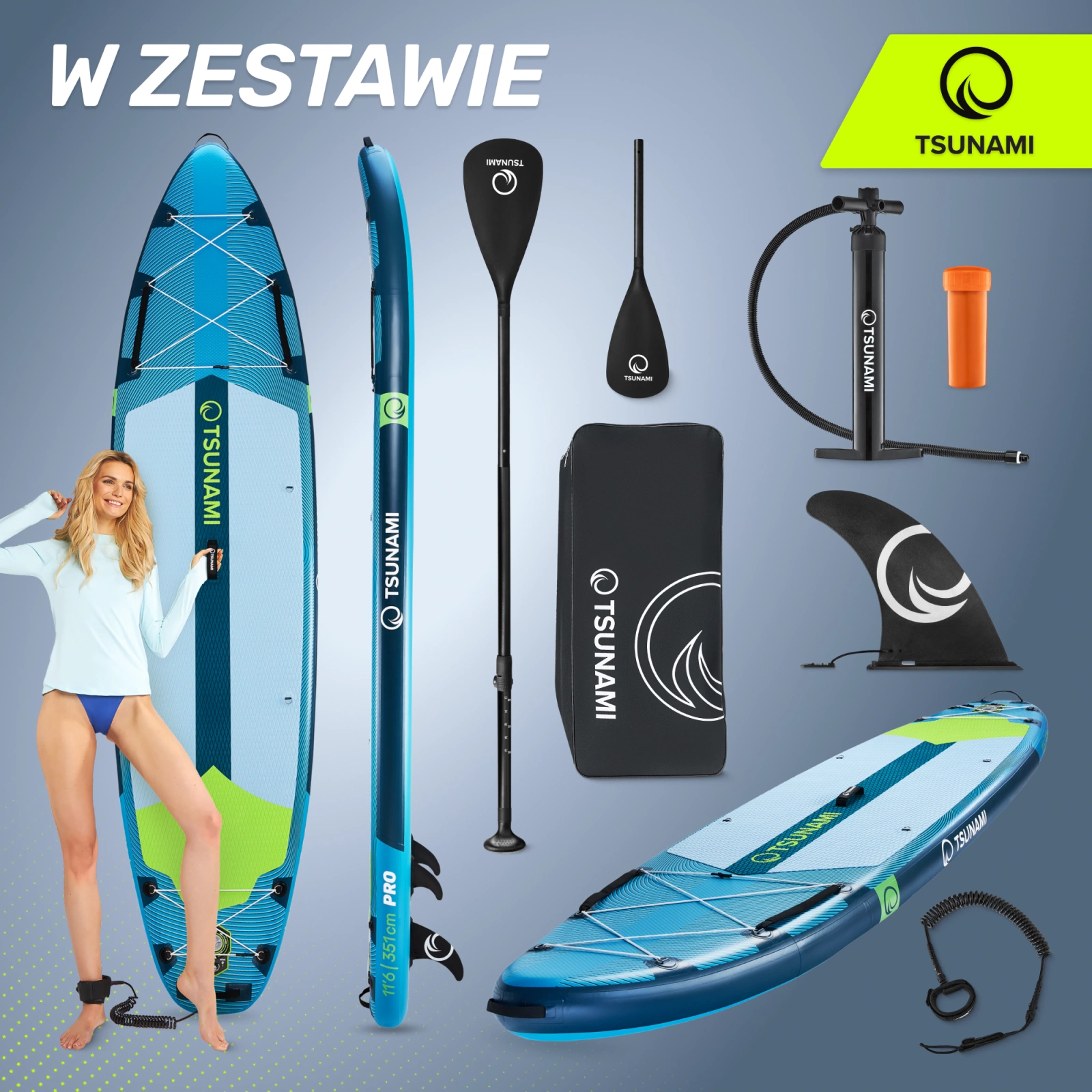Deska SUP PRO  paddle board 350 cm T15