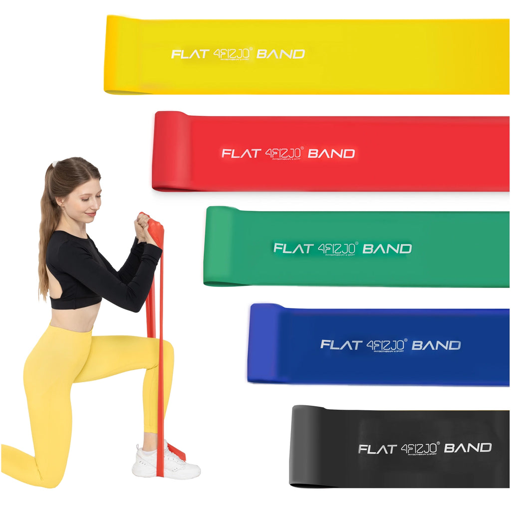 Taśma rehabilitacyjna FLAT BAND 1-2 kg