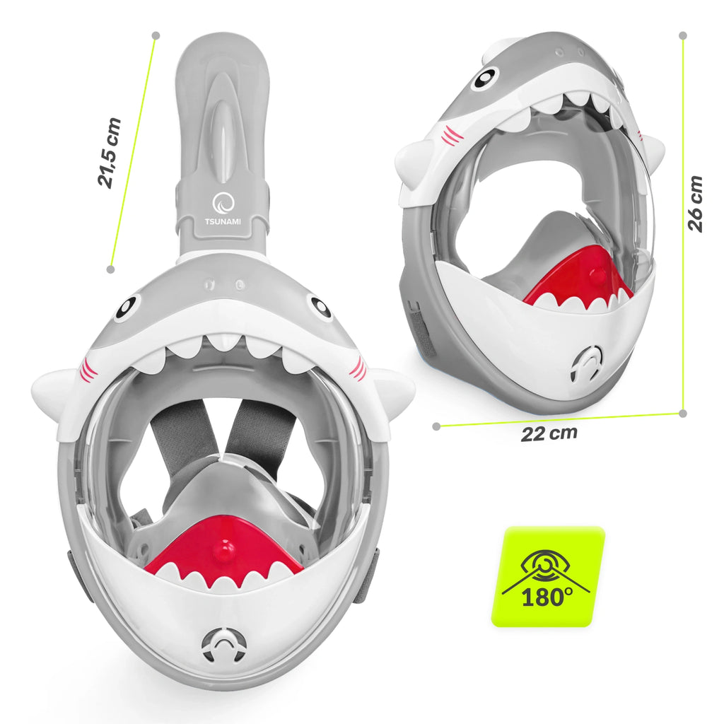 Maska do nurkowania dla dzieci  SHARK różowa