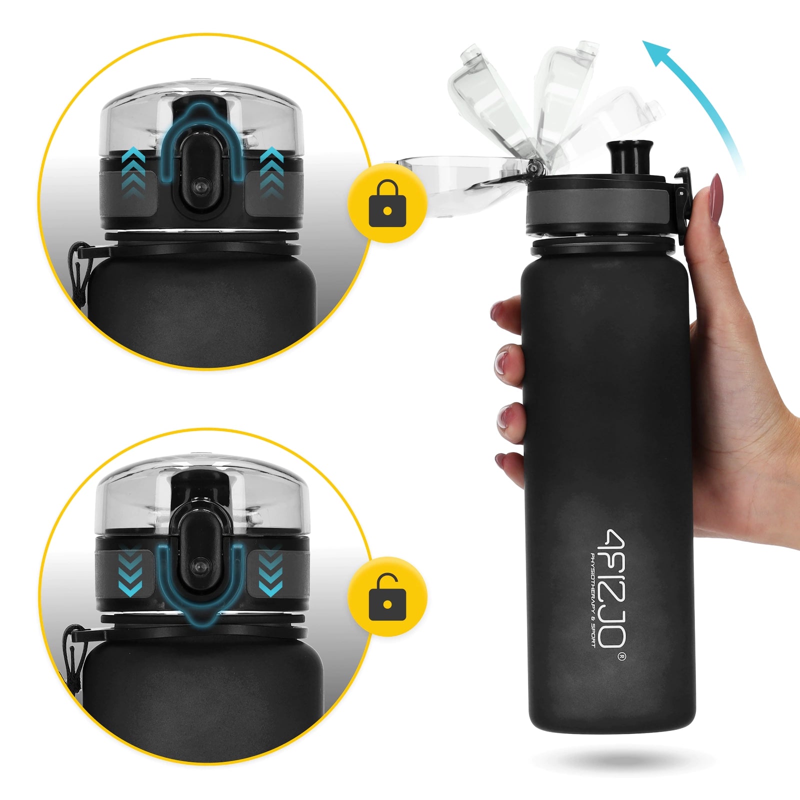 Butelka sportowa na wodę 650 ml niebieska