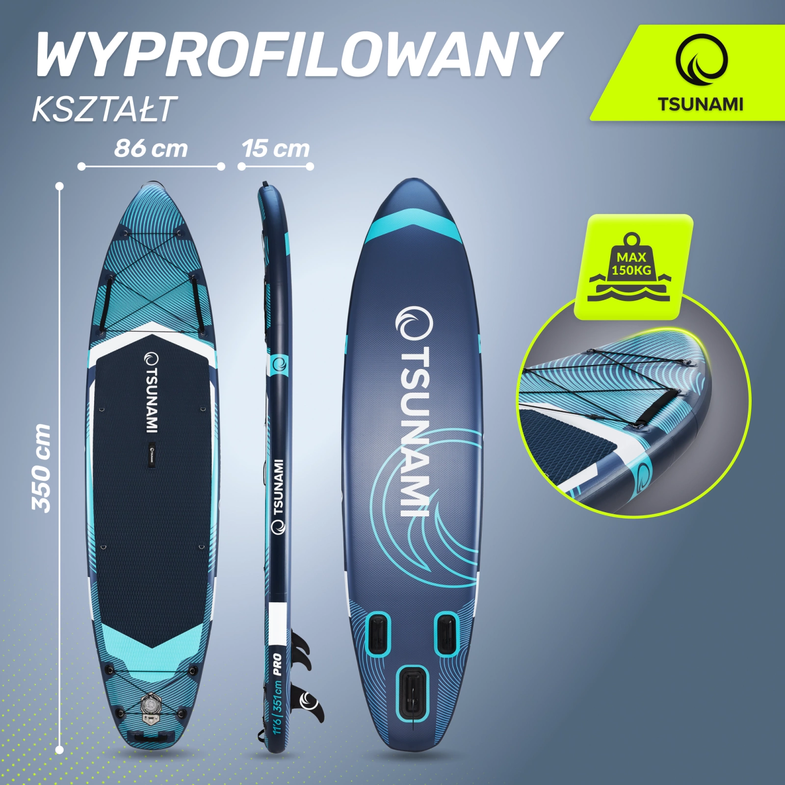 Deska SUP  paddle board 350 cm T05