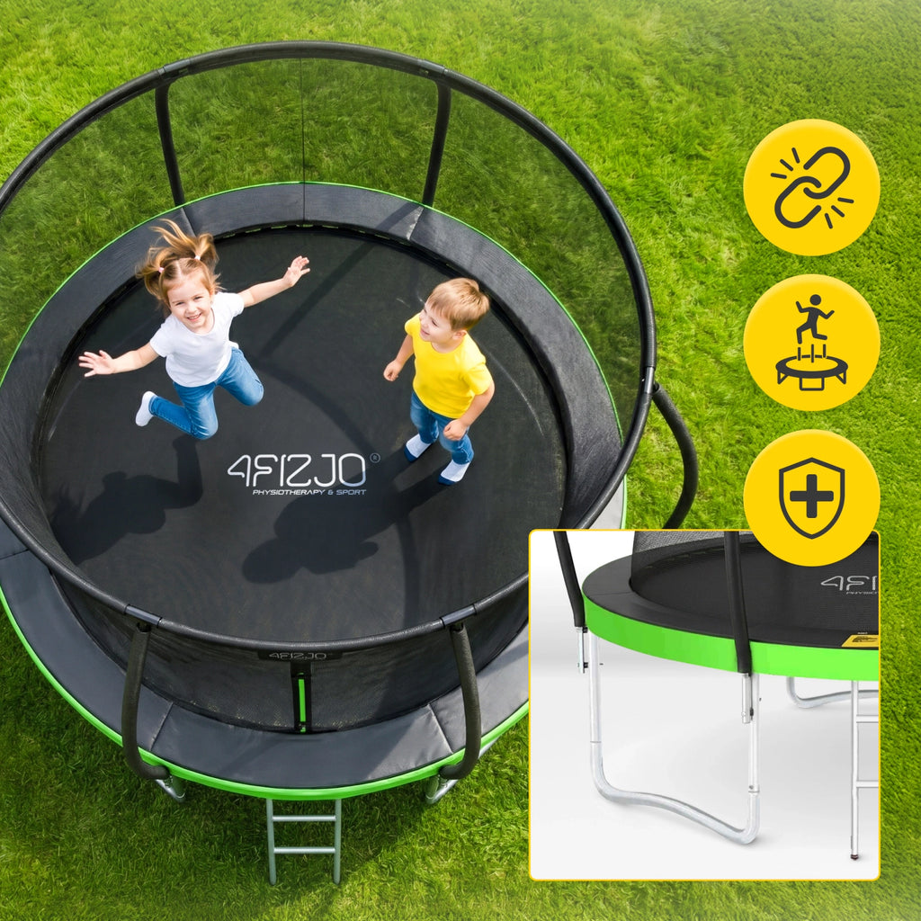 Trampolina ogrodowa dla dzieci PRO 252cm 8FT