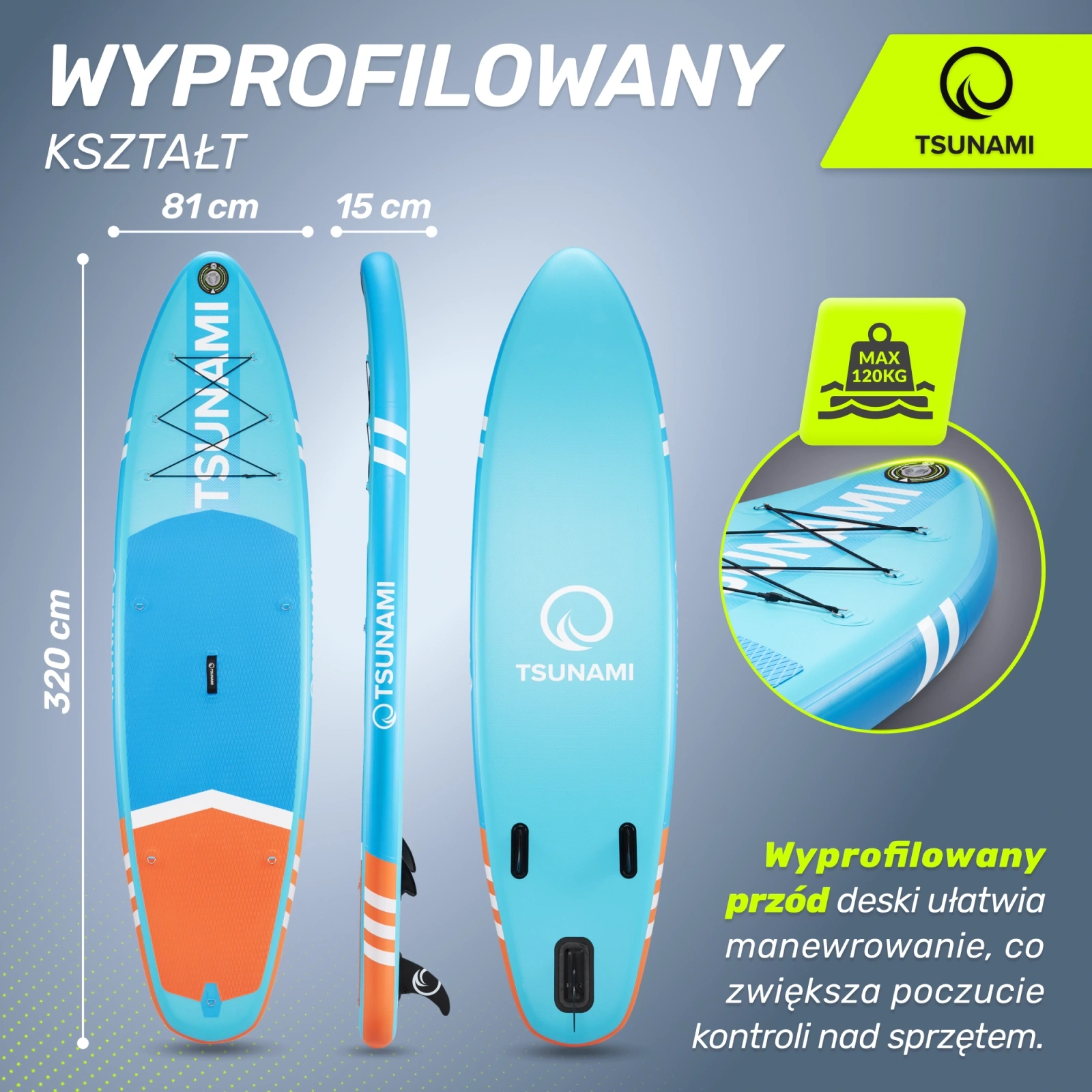 Deska SUP PRO  paddle board 350 cm T10