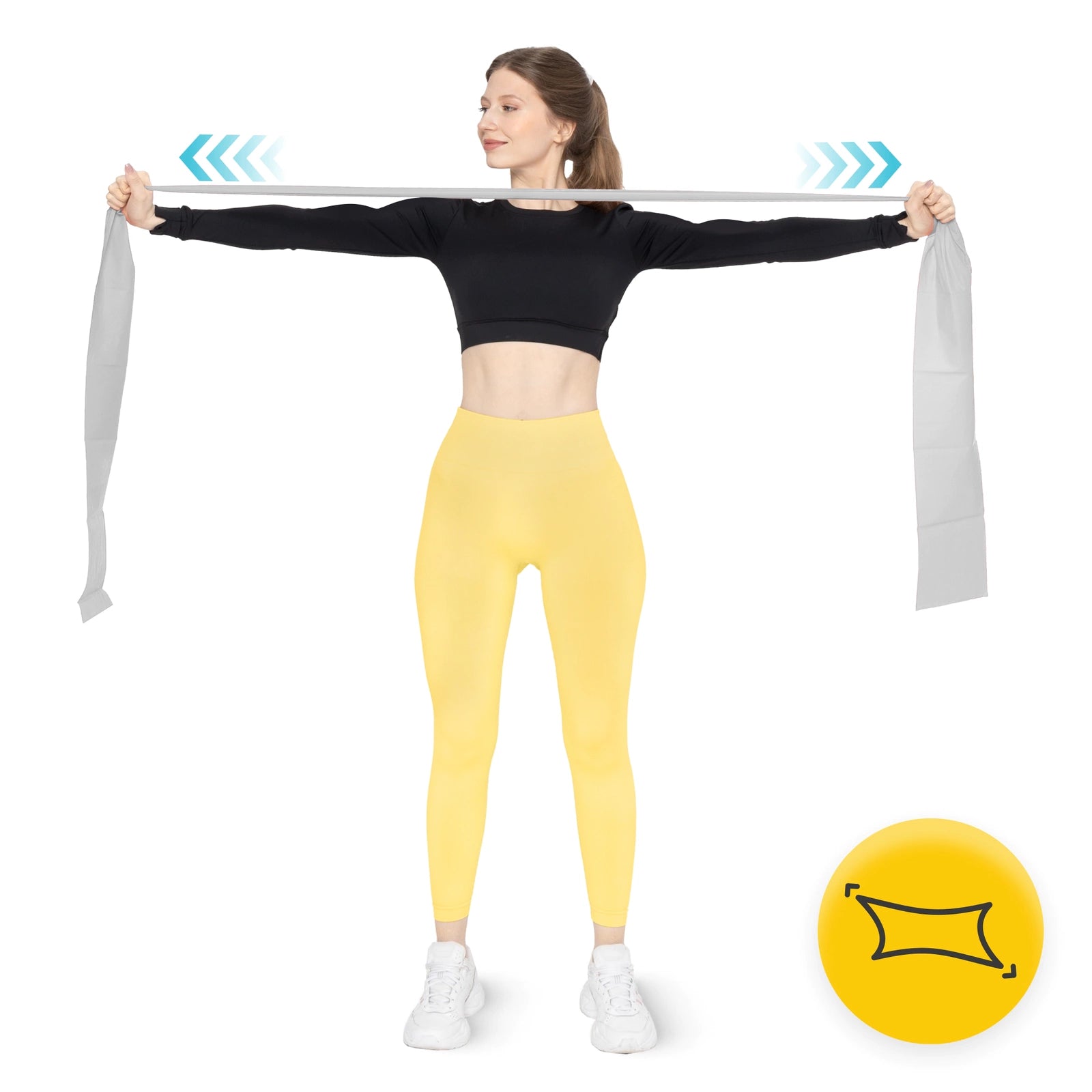 Taśma rehabilitacyjna FLAT BAND 1-2 kg