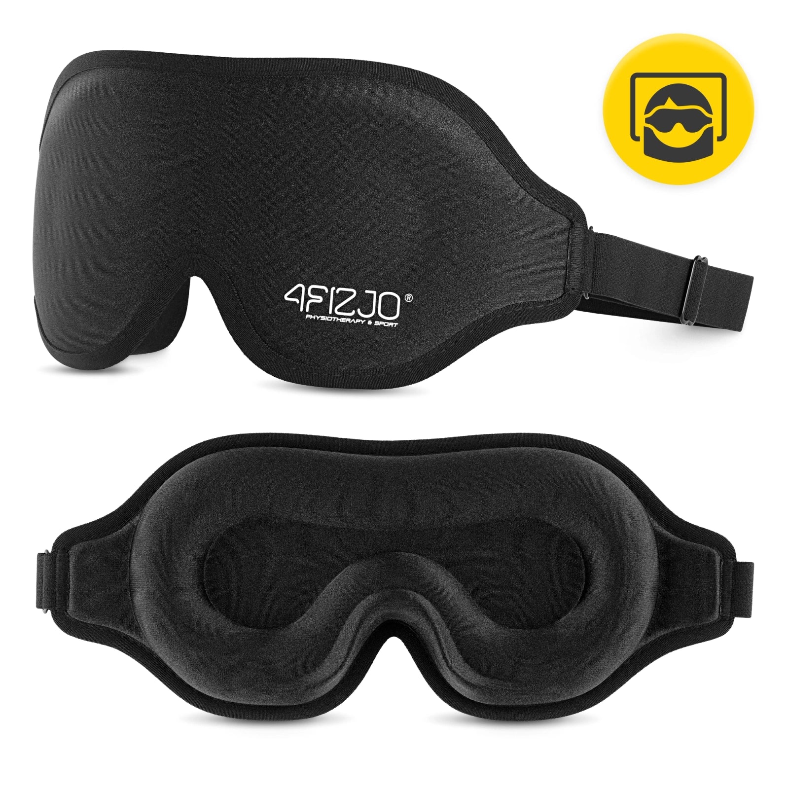 Jedwabna opaska na oczy do spania 3D