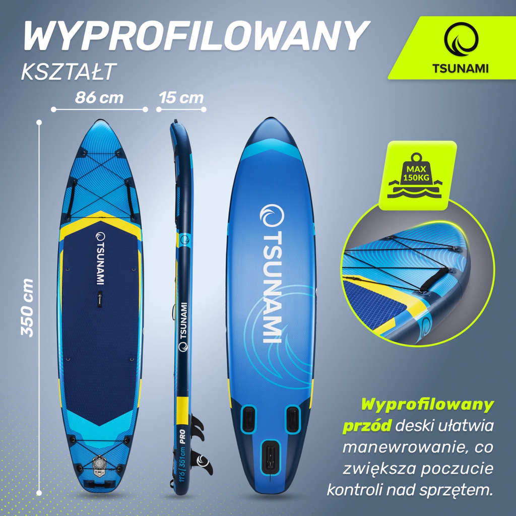 Deska SUP PRO  paddle board 350 cm T13