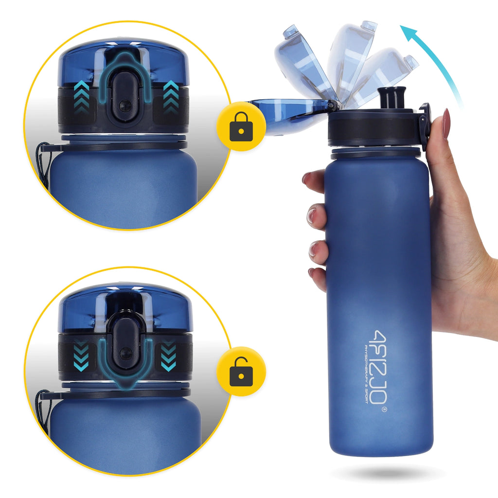 Butelka sportowa na wodę 650 ml niebieska