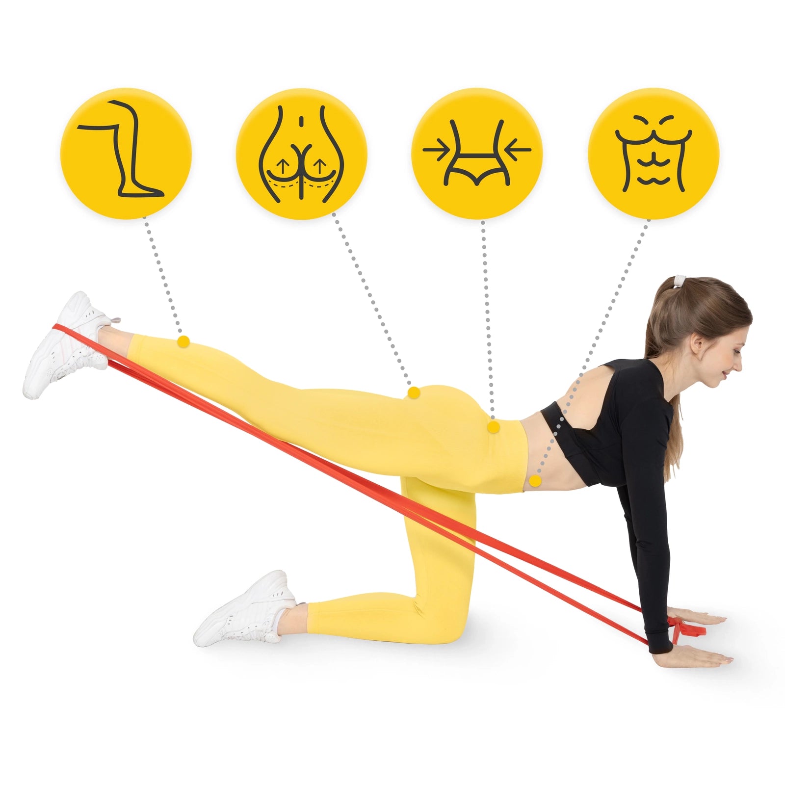 Taśma rehabilitacyjna FLAT BAND 1-2 kg
