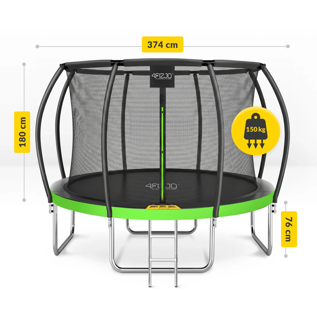 Trampolina ogrodowa dla dzieci PRO 374 cm 12FT