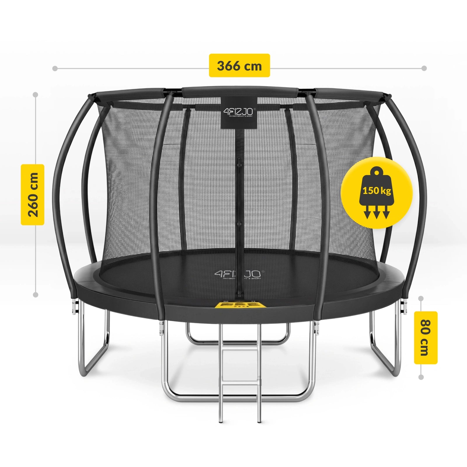 Trampolina ogrodowa dla dzieci PRO 366 cm 12FT