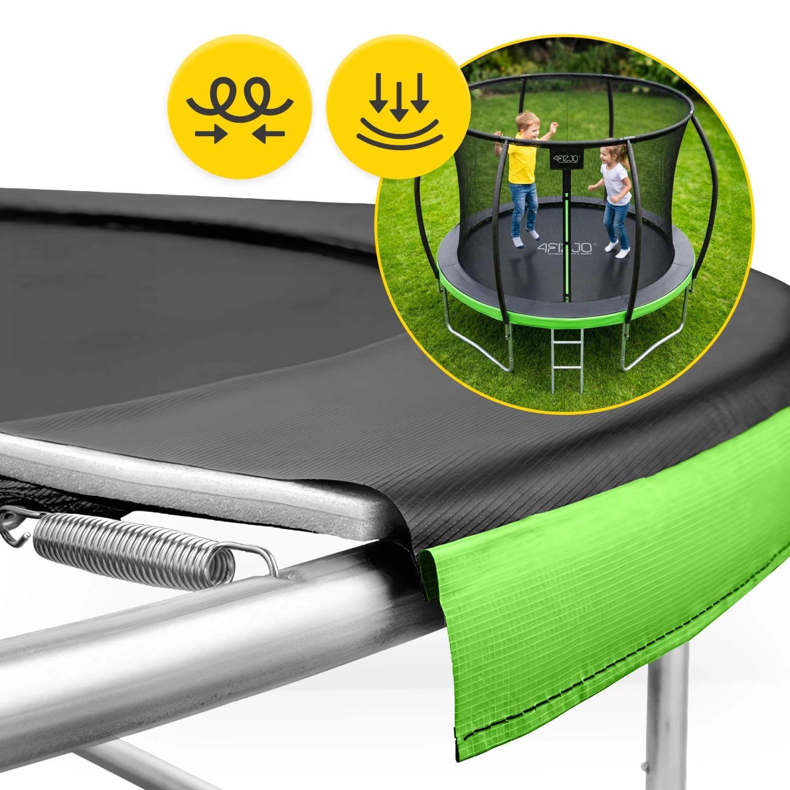 Trampolina ogrodowa dla dzieci PRO 252cm 8FT