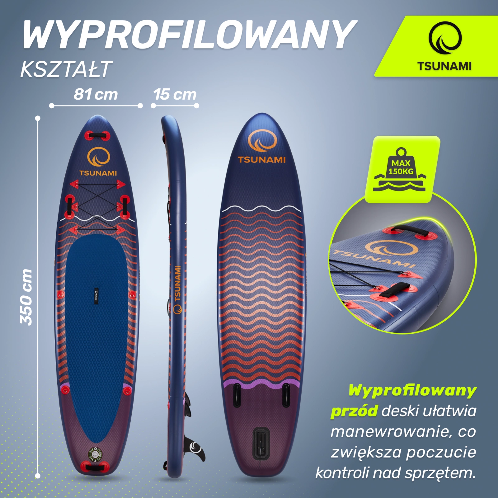 Deska SUP  paddle board 350 cm T05