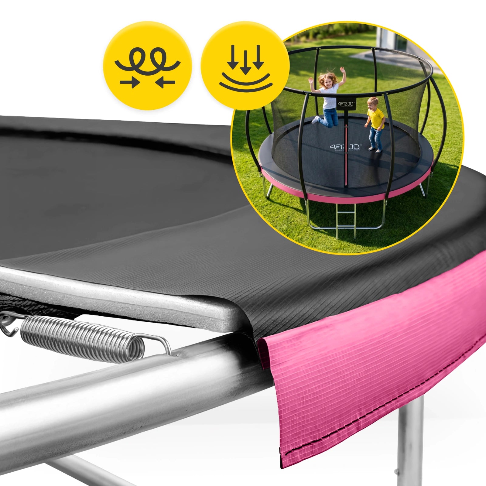 Trampolina ogrodowa dla dzieci PRO 374 cm 12FT