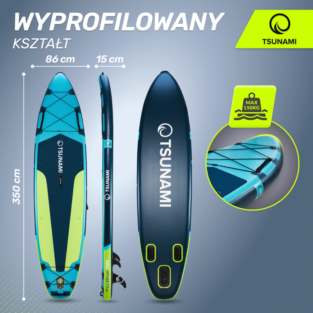 Deska SUP PRO  paddle board 350 cm T14