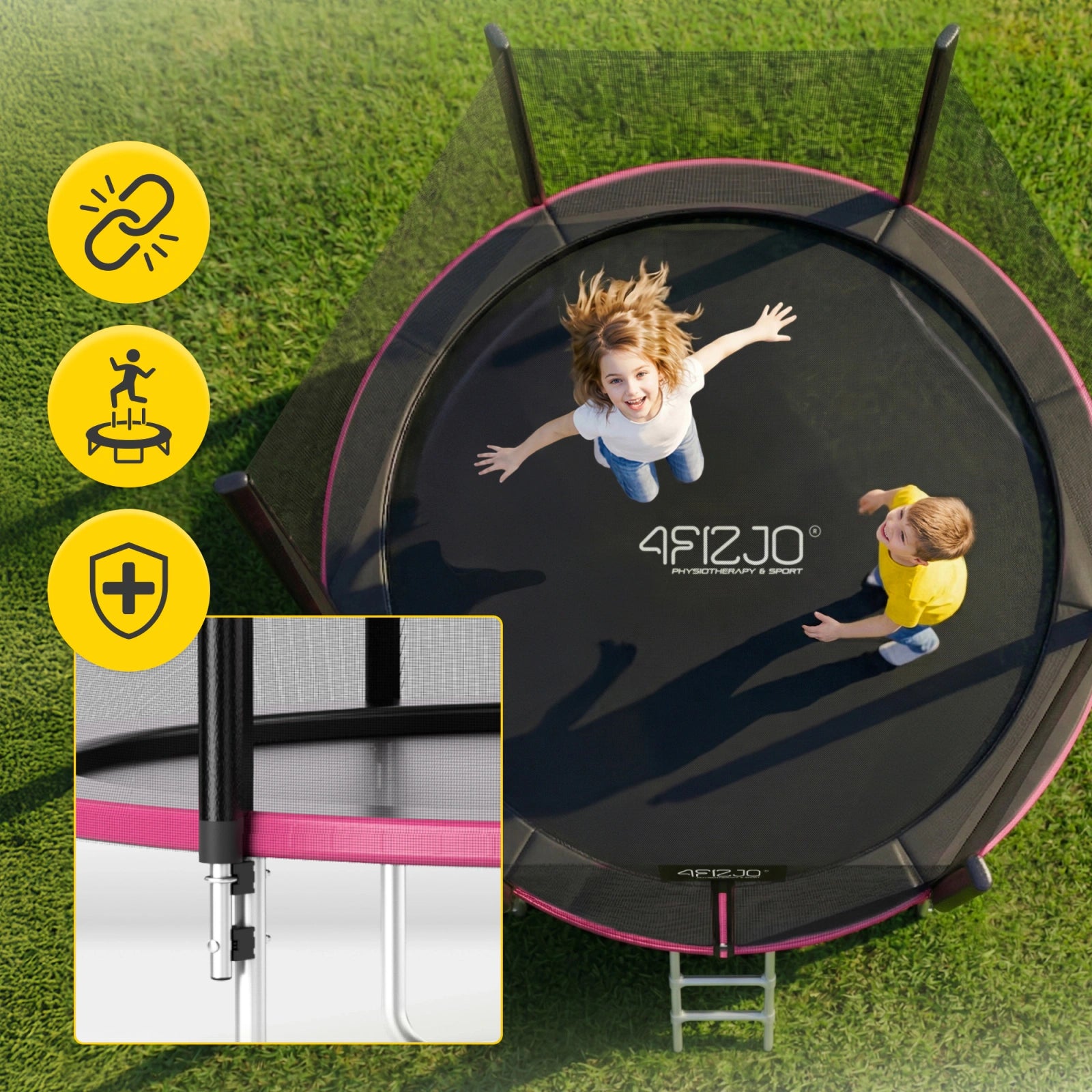 Trampolina ogrodowa dla dzieci CLASSIC 312 cm 10 FT