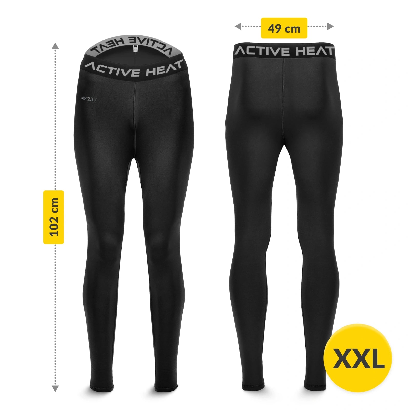 Bielizna termiczna unisex - zielony komplet koszulka + spodnie rozmiar XXL