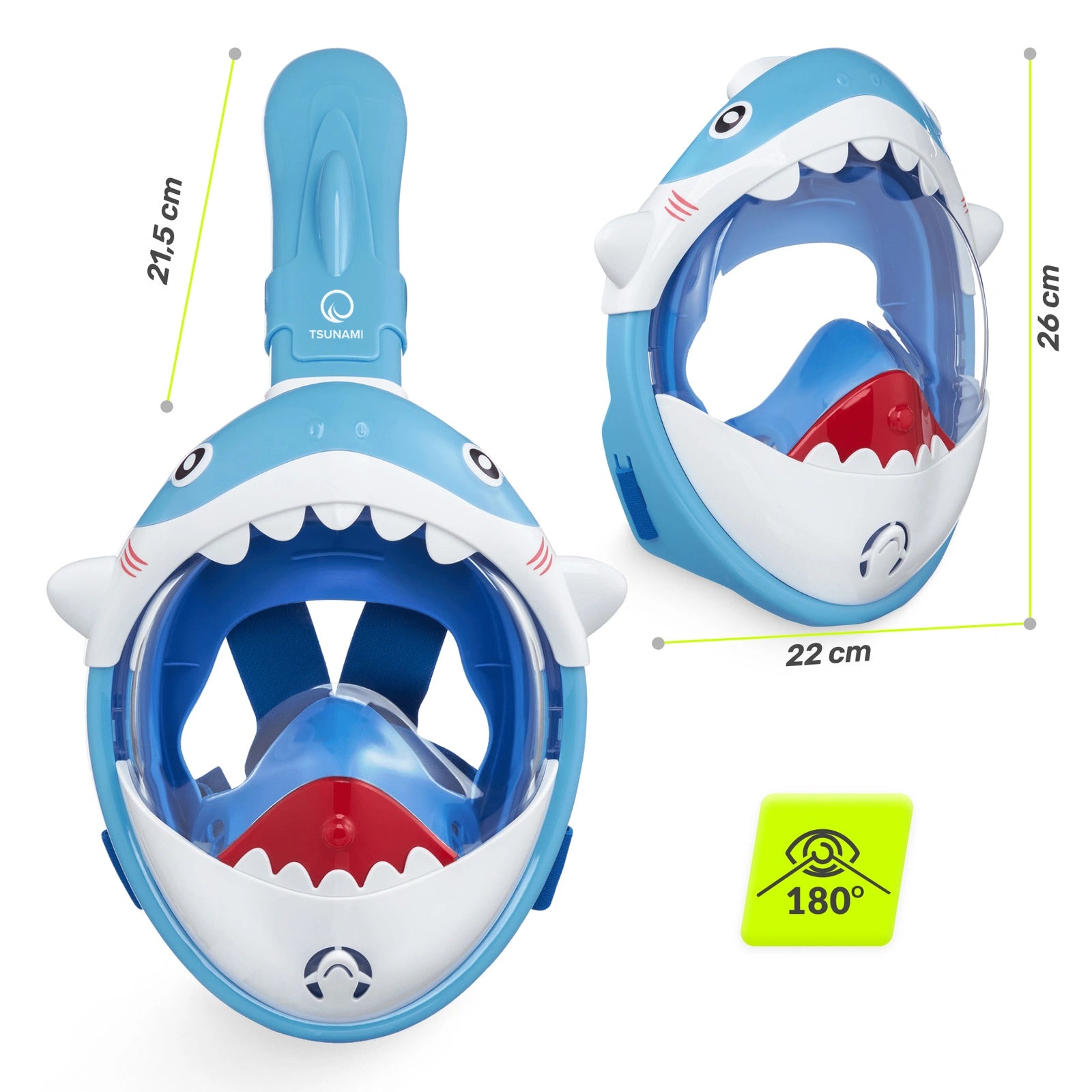 Maska do nurkowania dla dzieci  SHARK różowa