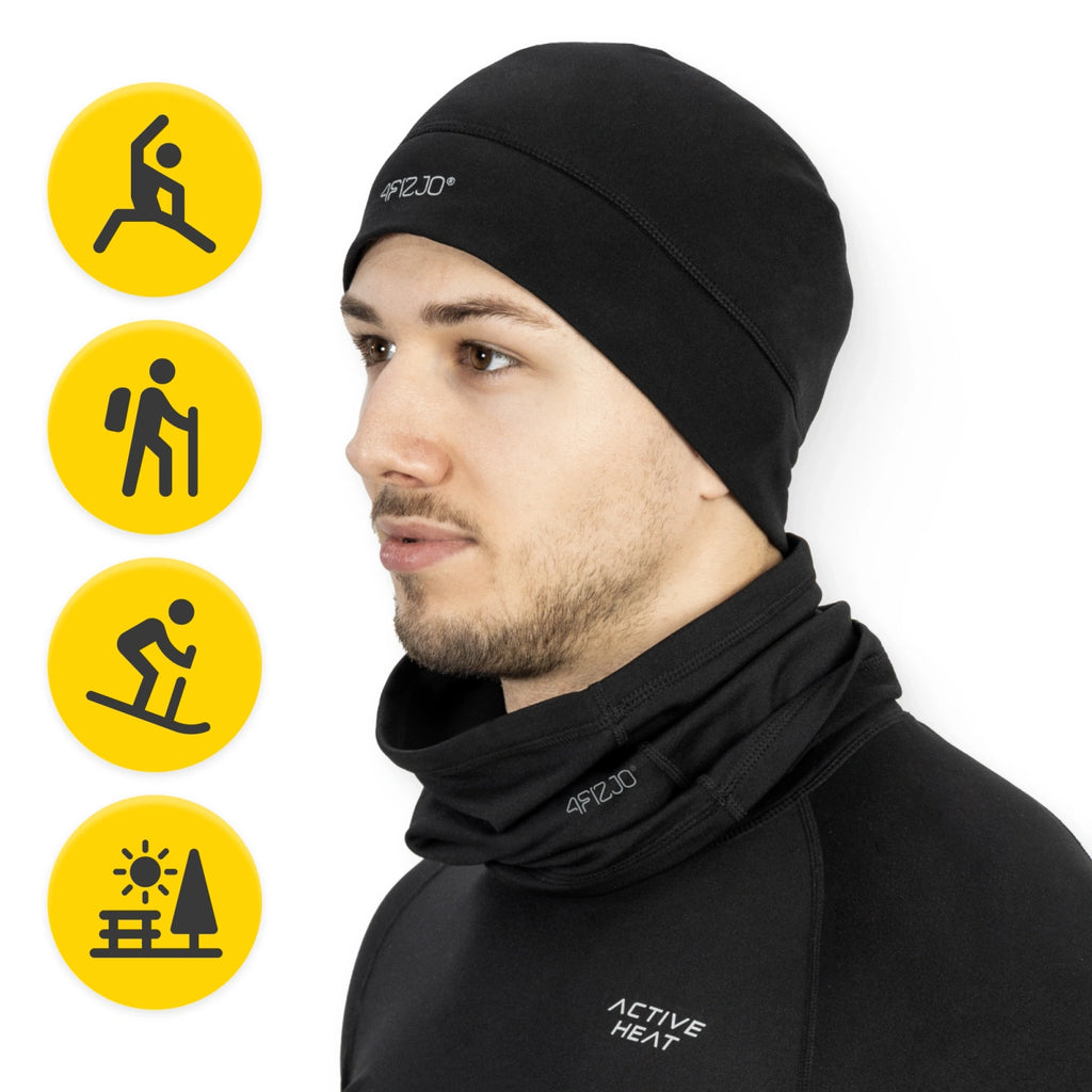 Zestaw termiczny unisex 3w1 - czapka + komin + rękawiczki L/XL
