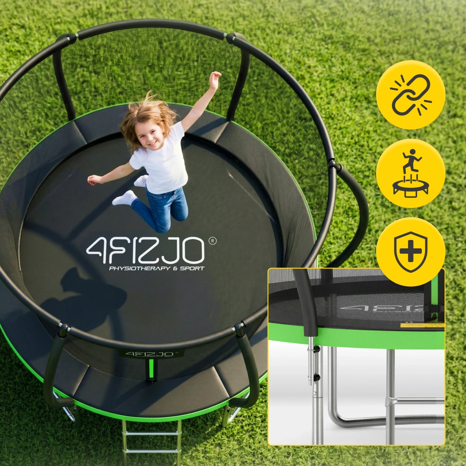 Trampolina ogrodowa dla dzieci PRO 183 cm 6FT