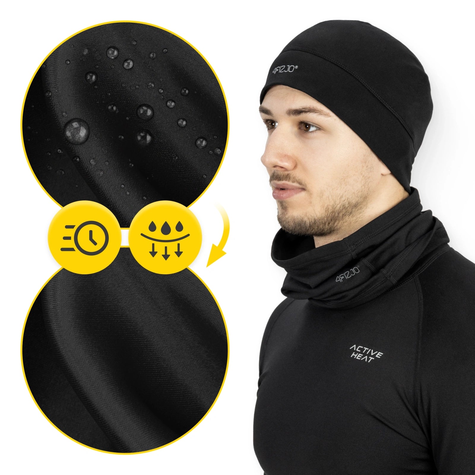 Zestaw termiczny unisex 3w1 - czapka + komin + rękawiczki L/XL