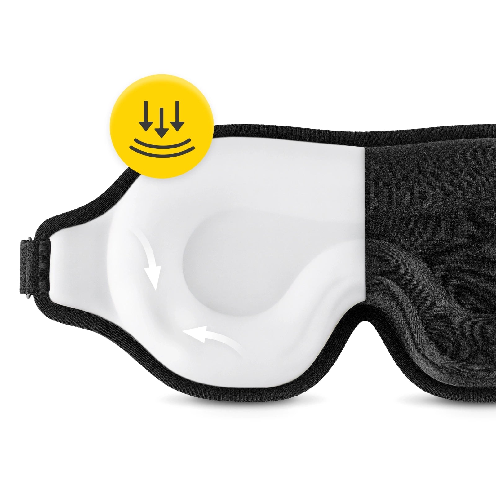 Jedwabna opaska na oczy do spania 3D