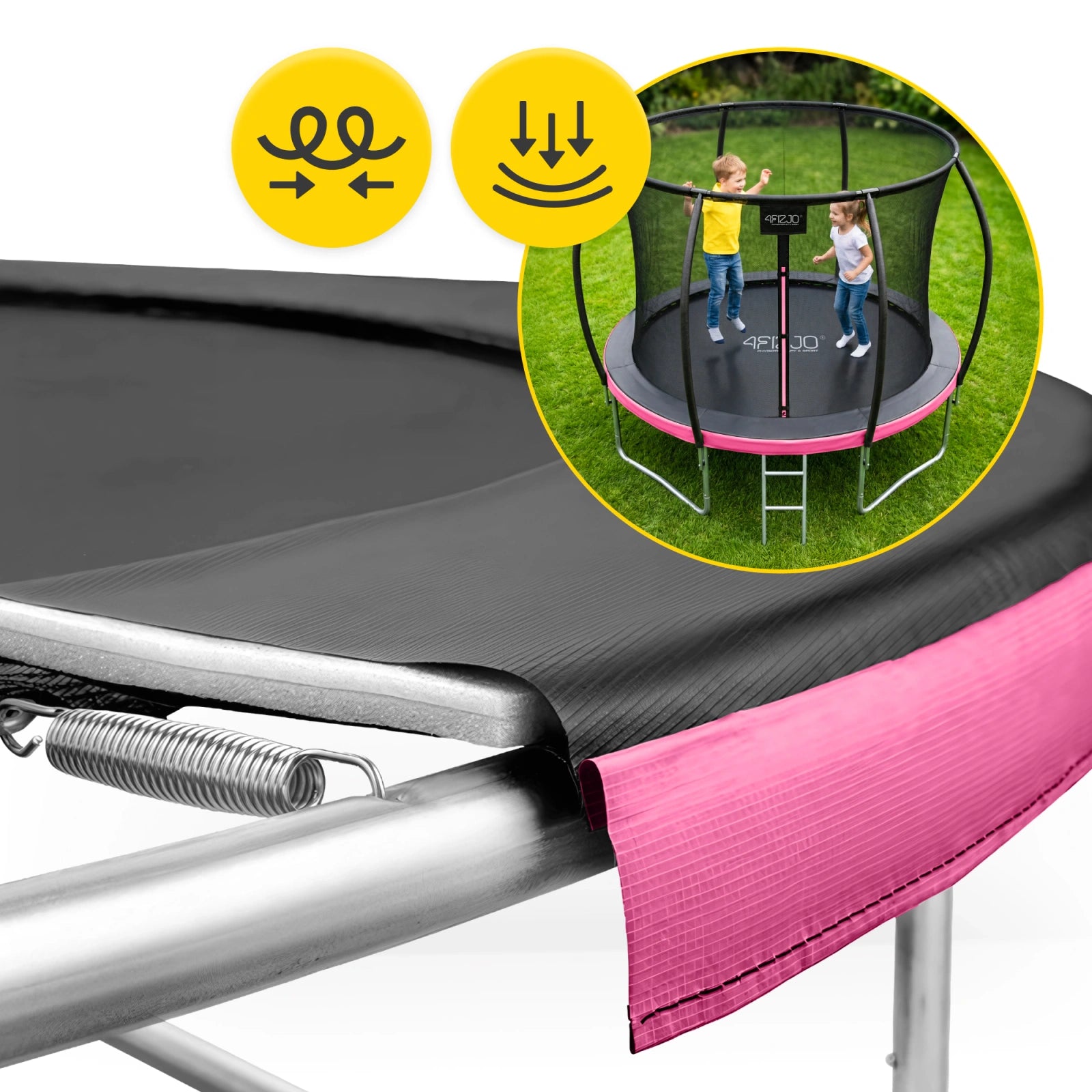 Trampolina ogrodowa dla dzieci PRO 252 cm 8FT