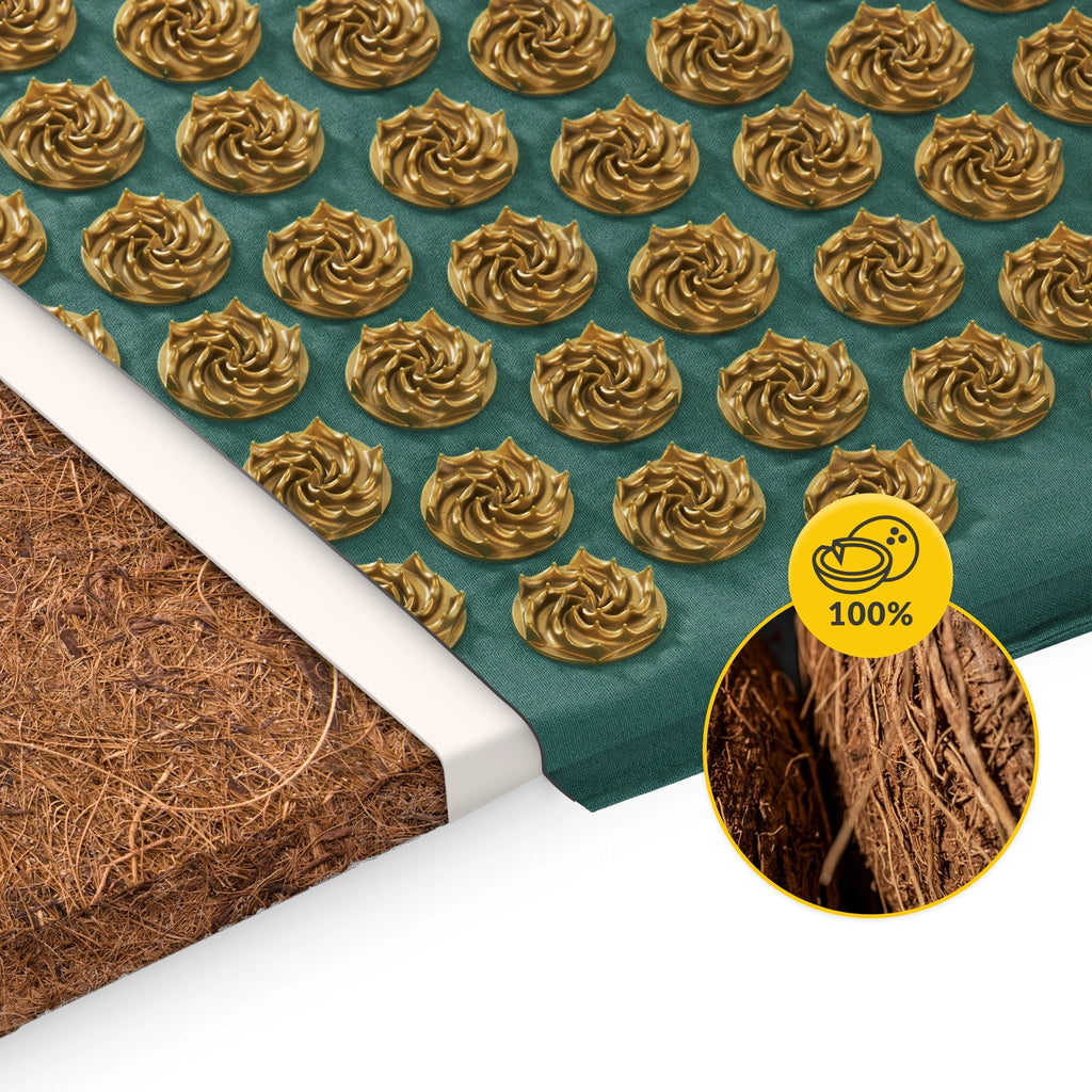 ECO Mata do akupresury z poduszką XL czarna