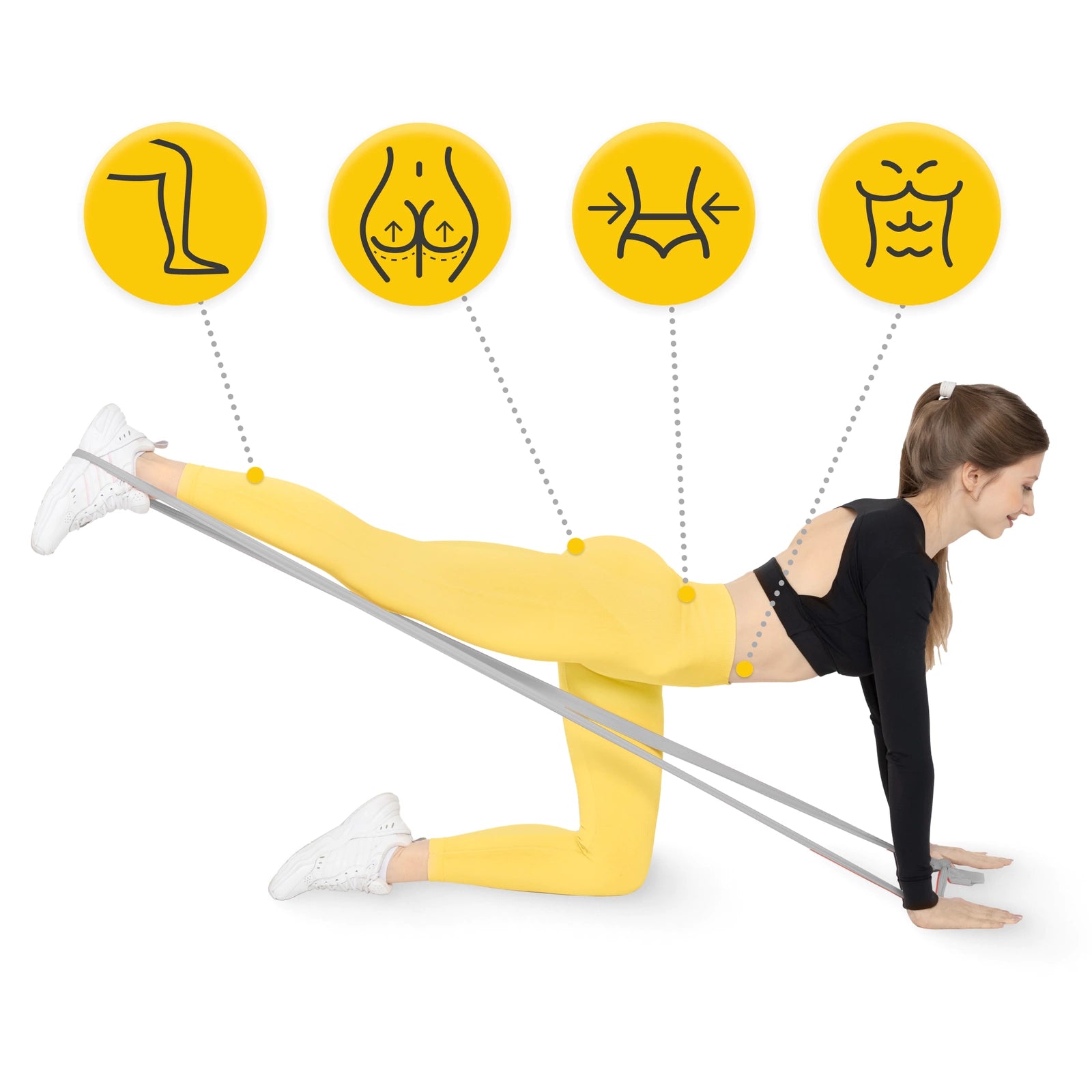 Taśma rehabilitacyjna FLAT BAND 1-2 kg