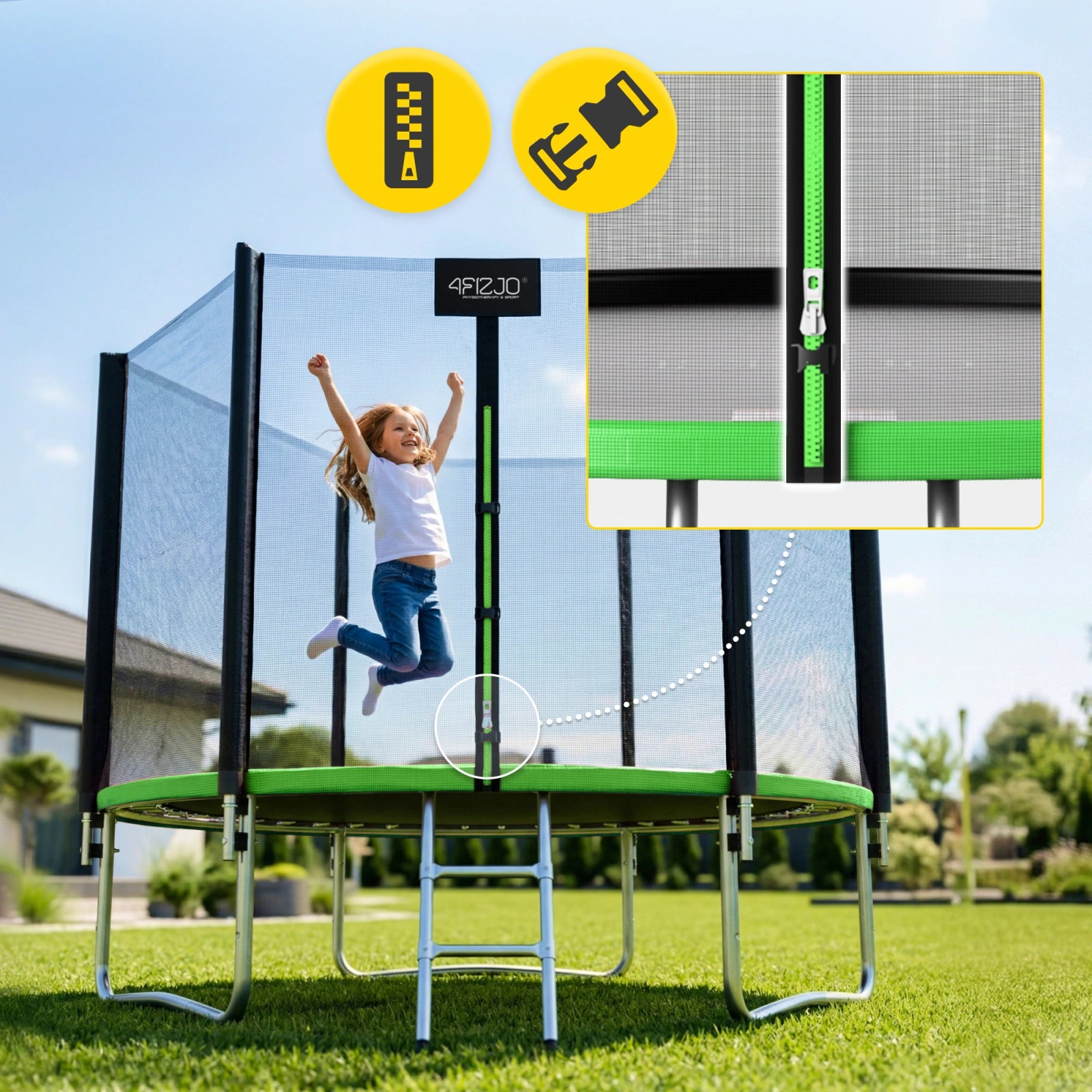 Trampolina ogrodowa dla dzieci CLASSIC 312 cm 10 FT