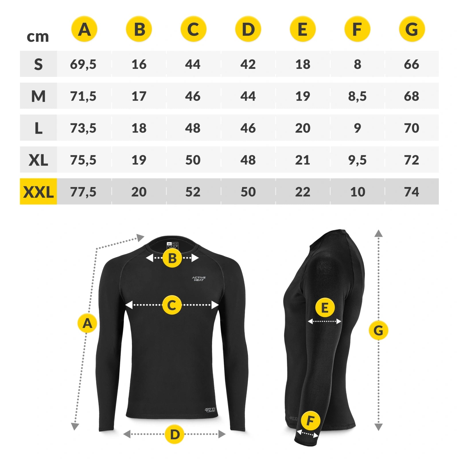Bielizna termiczna unisex - zielony komplet koszulka + spodnie rozmiar XXL