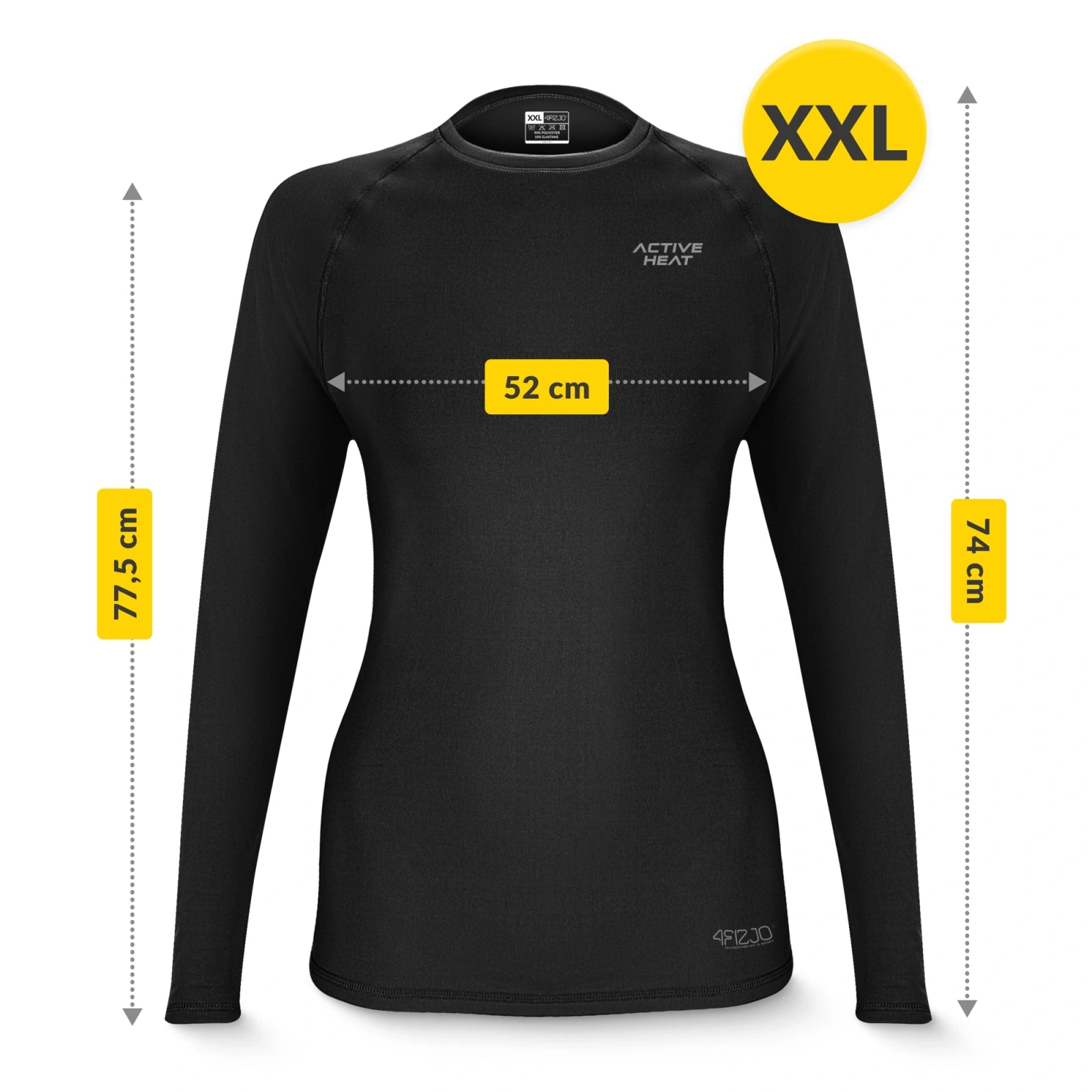 Bielizna termiczna unisex - zielony komplet koszulka + spodnie rozmiar XXL