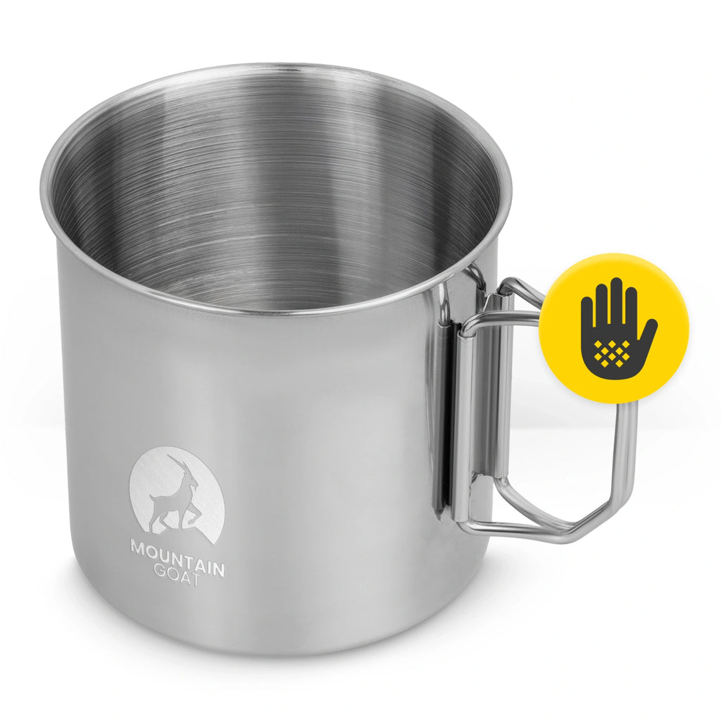 Stalowy kubek turystyczny  500 ml