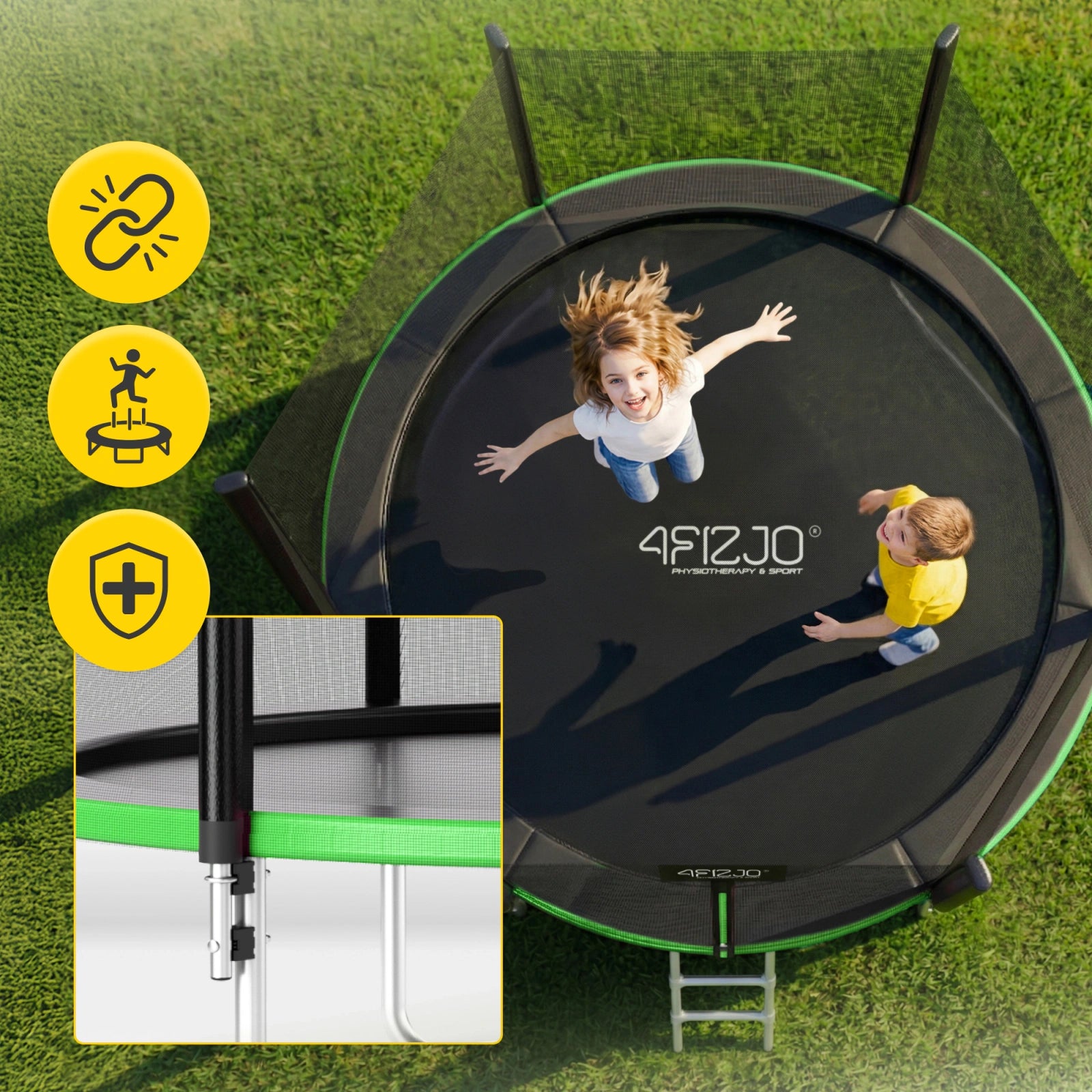 Trampolina ogrodowa dla dzieci CLASSIC 312 cm 10 FT