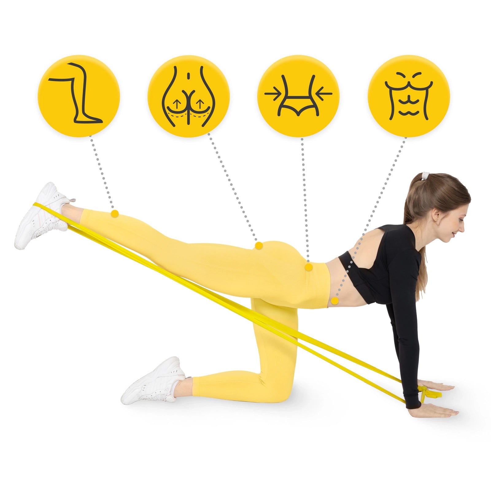 Taśma rehabilitacyjna FLAT BAND 1-2 kg