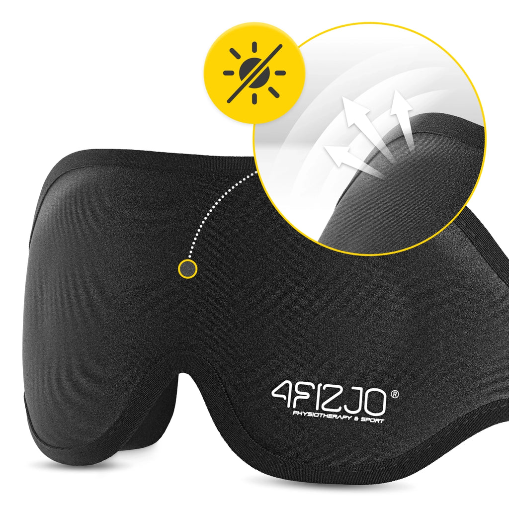 Jedwabna opaska na oczy do spania 3D