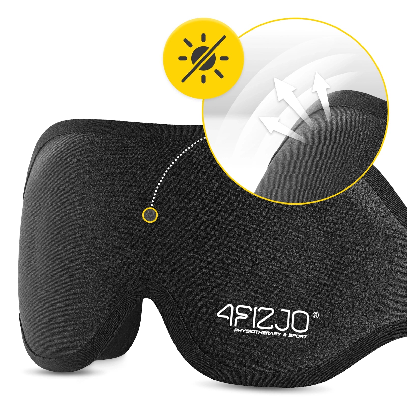 Jedwabna opaska na oczy do spania 3D