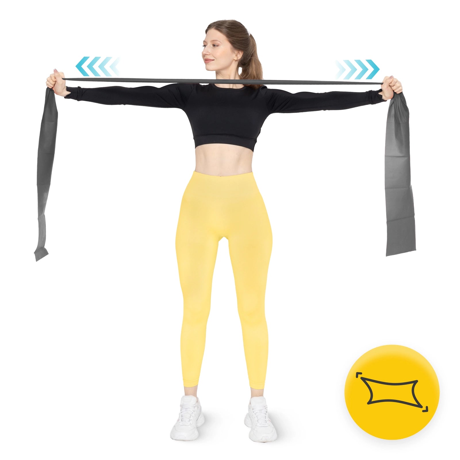 Taśma rehabilitacyjna FLAT BAND 1-2 kg