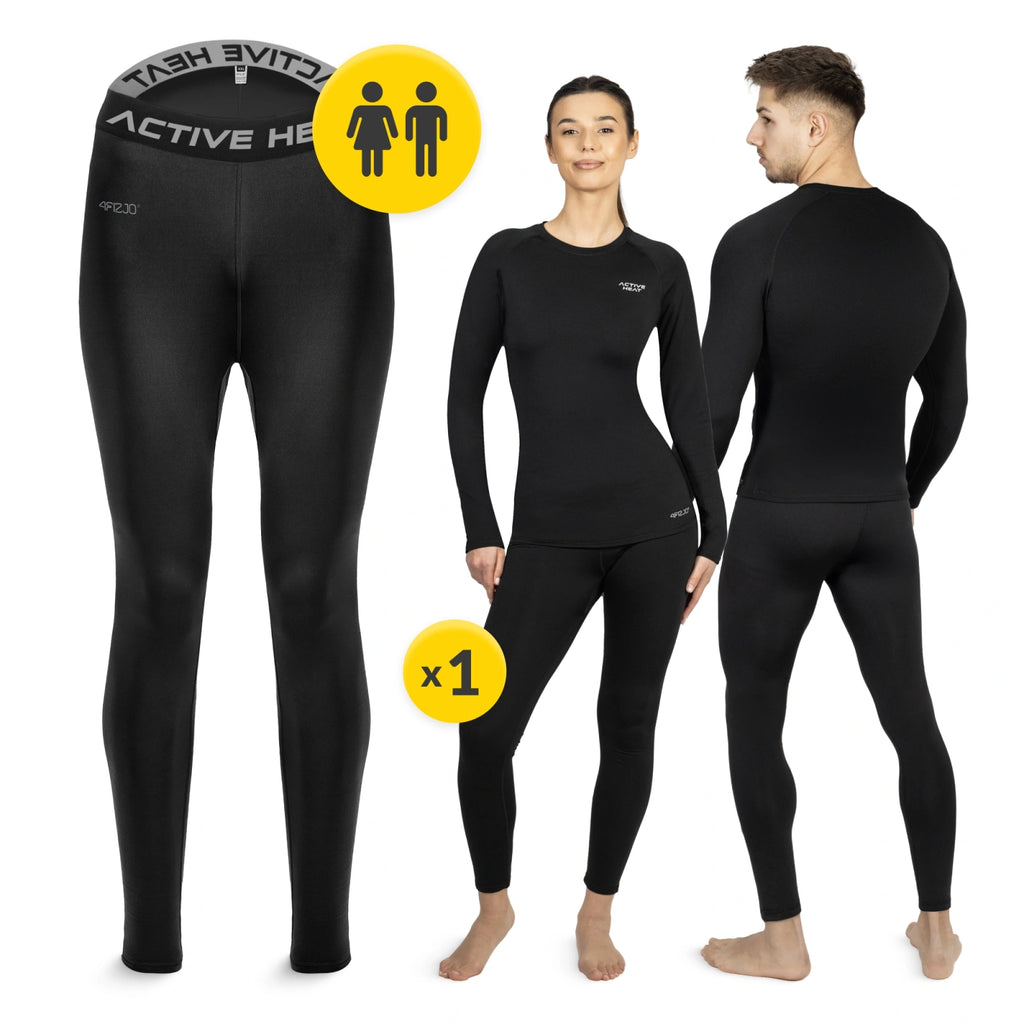 Bielizna termiczna unisex - zielony komplet koszulka + spodnie rozmiar XXL
