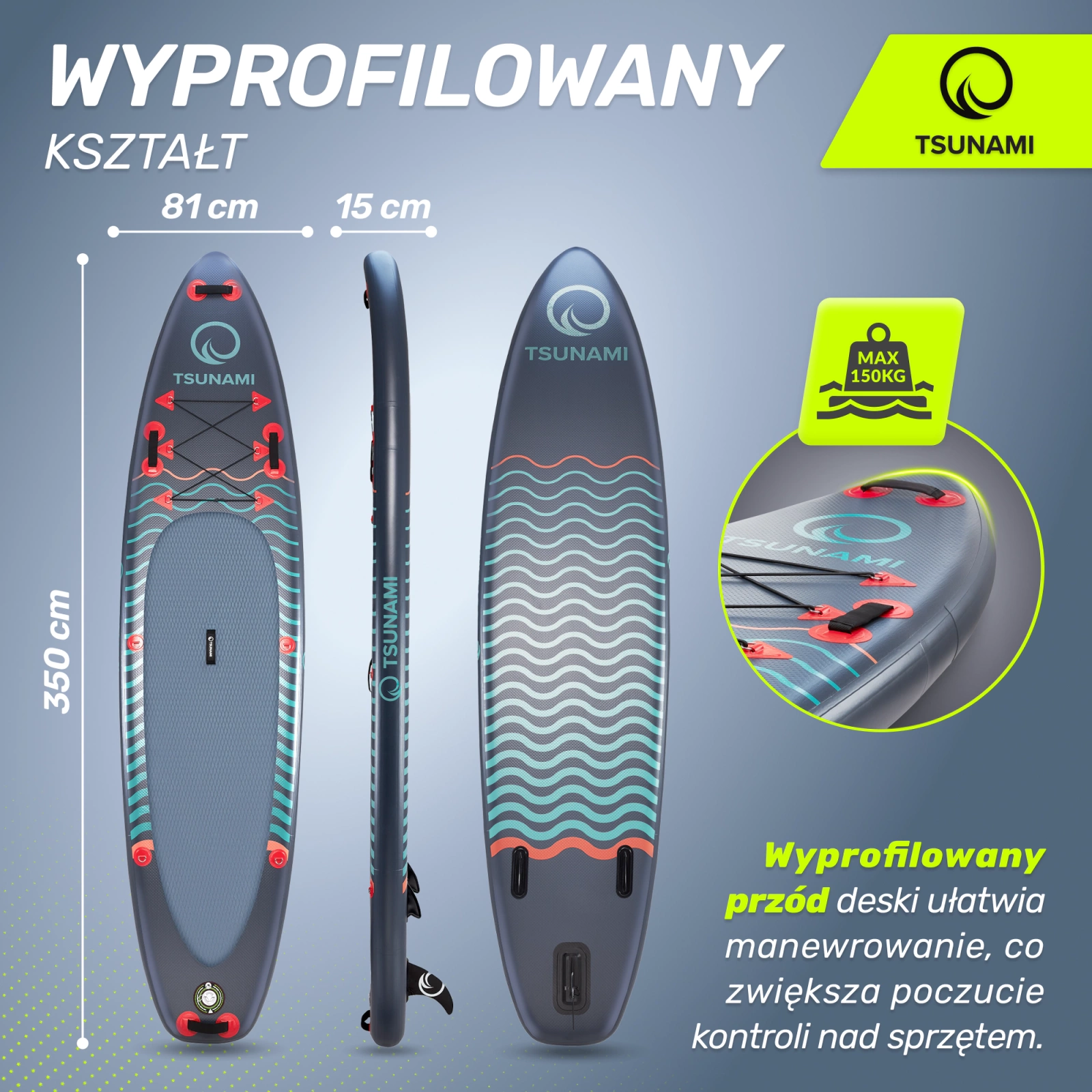 Deska SUP  paddle board 320 cm T08