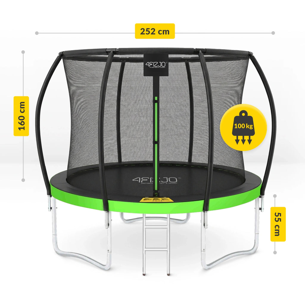 Trampolina ogrodowa dla dzieci PRO 252 cm 8FT
