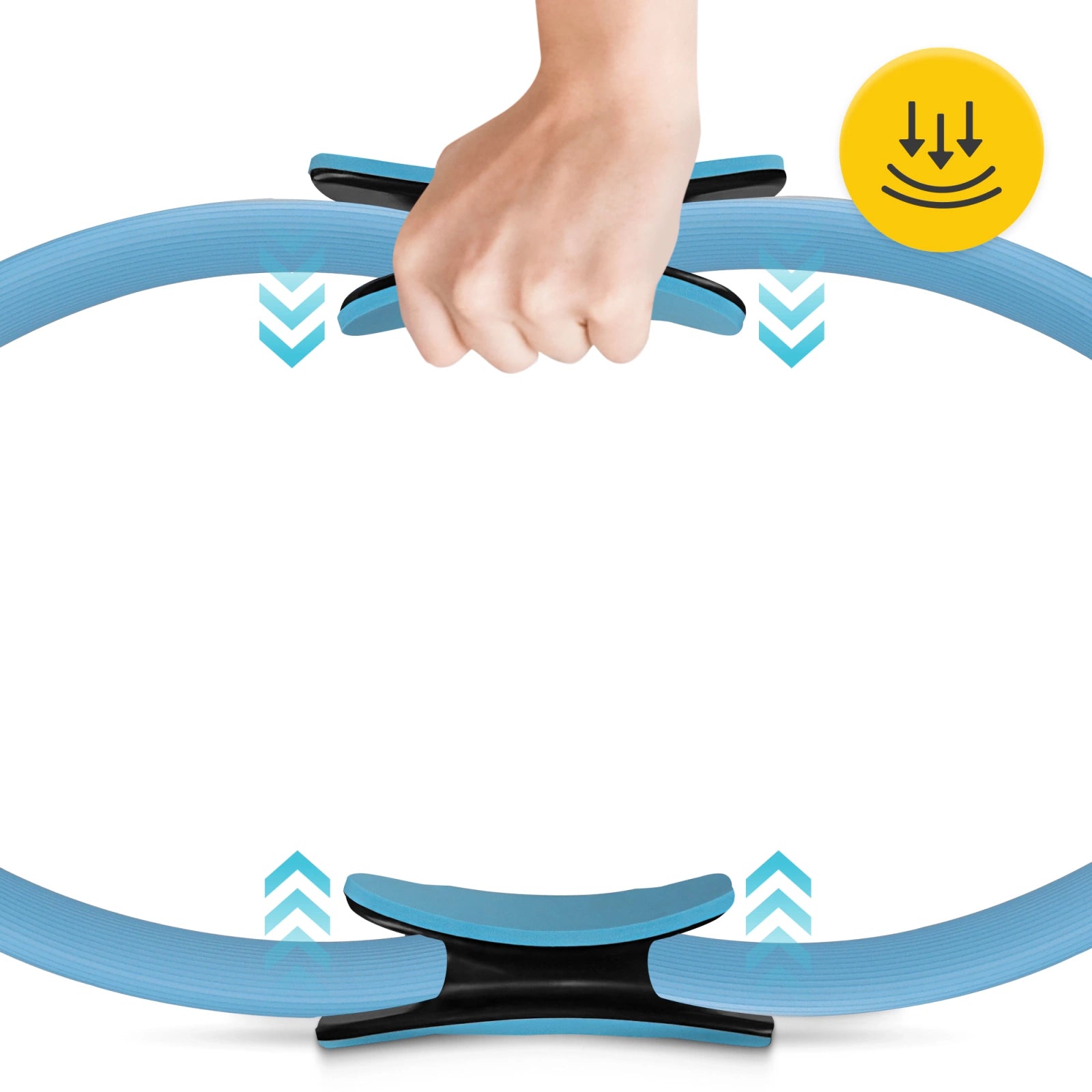 Obręcz ring do jogi i pilatesu niebieska