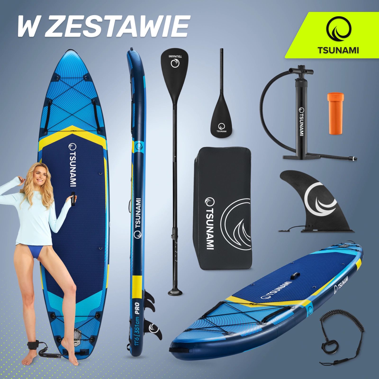 Deska SUP PRO  paddle board 350 cm T14