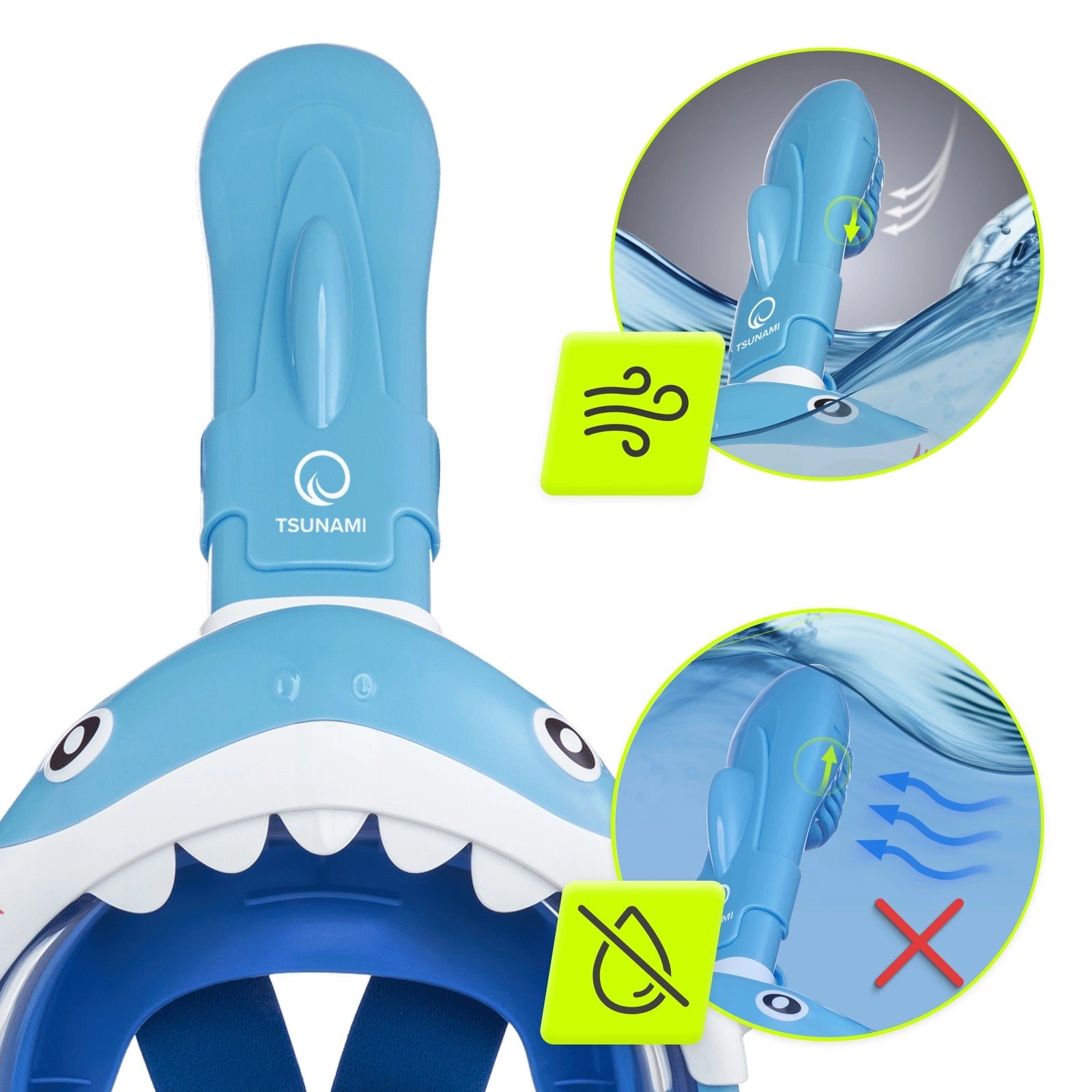 Maska do nurkowania dla dzieci  SHARK różowa