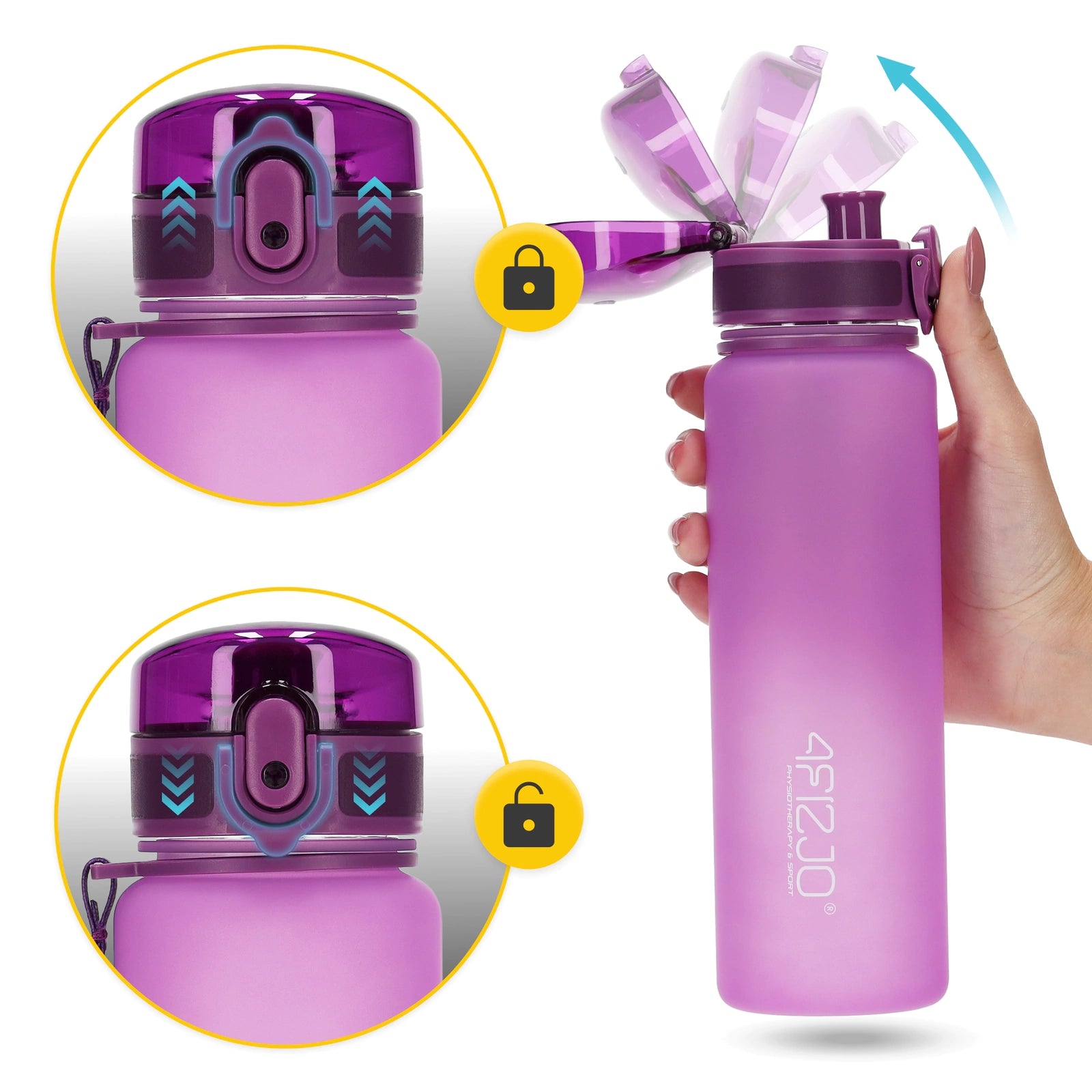 Butelka sportowa na wodę 650 ml niebieska