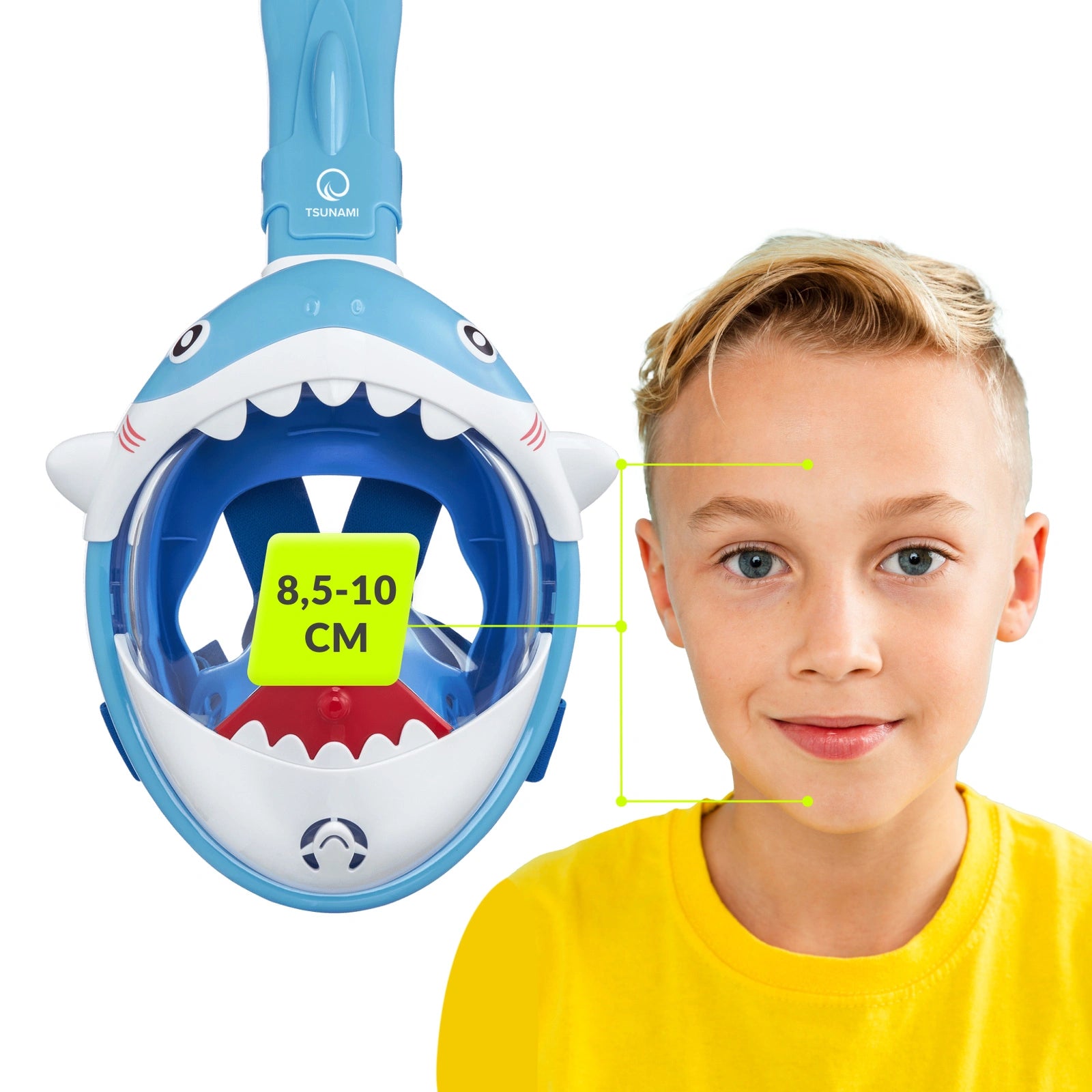 Maska do nurkowania dla dzieci  SHARK różowa